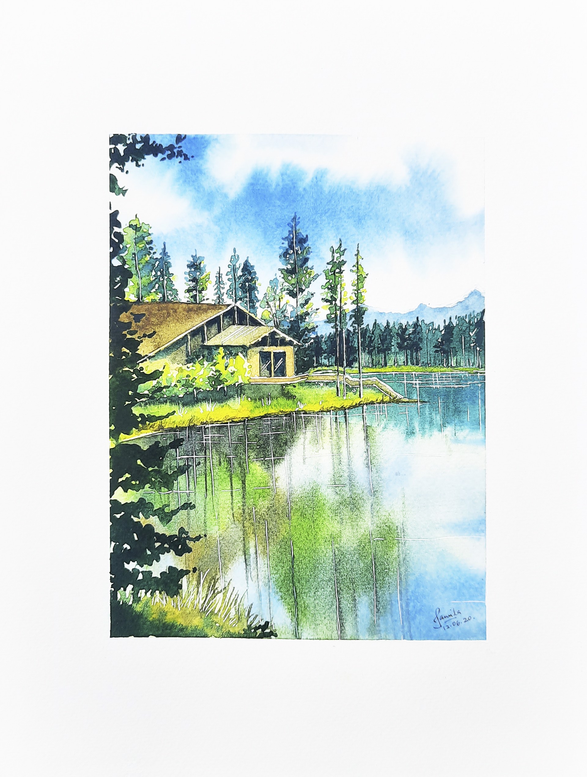 Cottage in the Woods by Jamila Kapdawala