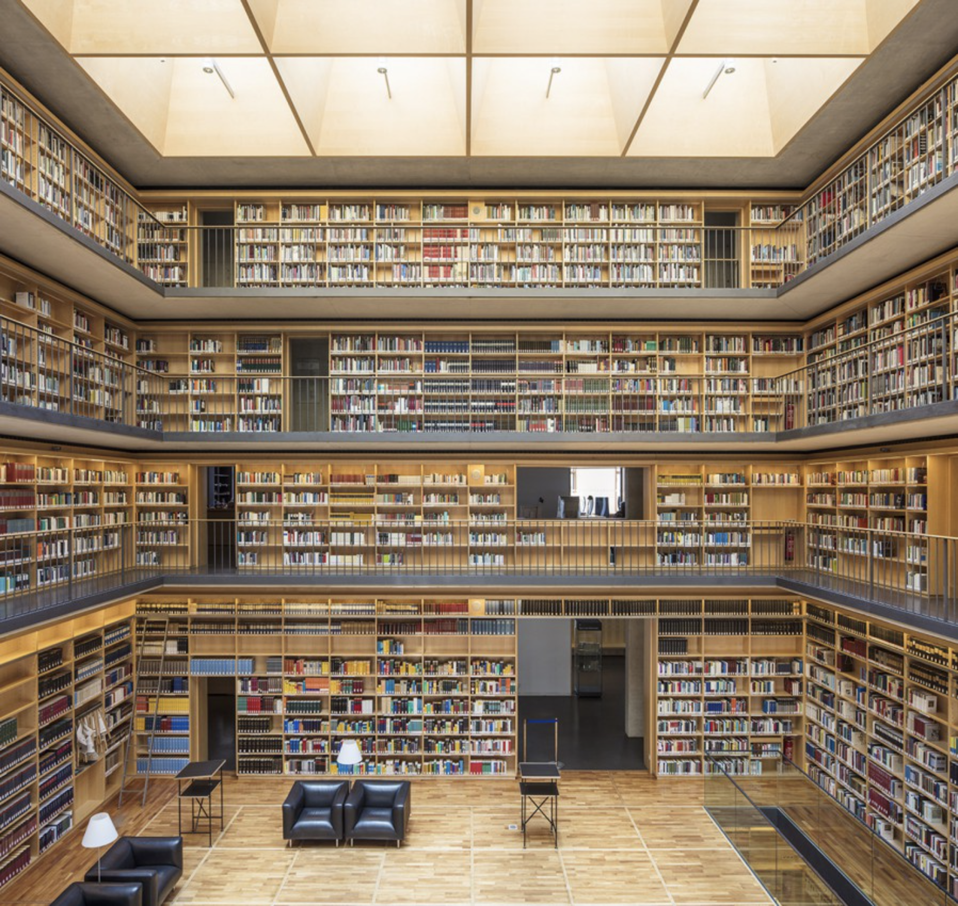 Study Center of Duchess-Anna-Amalia-Library, Weimar, Germany, Architects: Hilde Barz-Malfatti, Karl-Heinz Schmitz by Reinhard Gorner