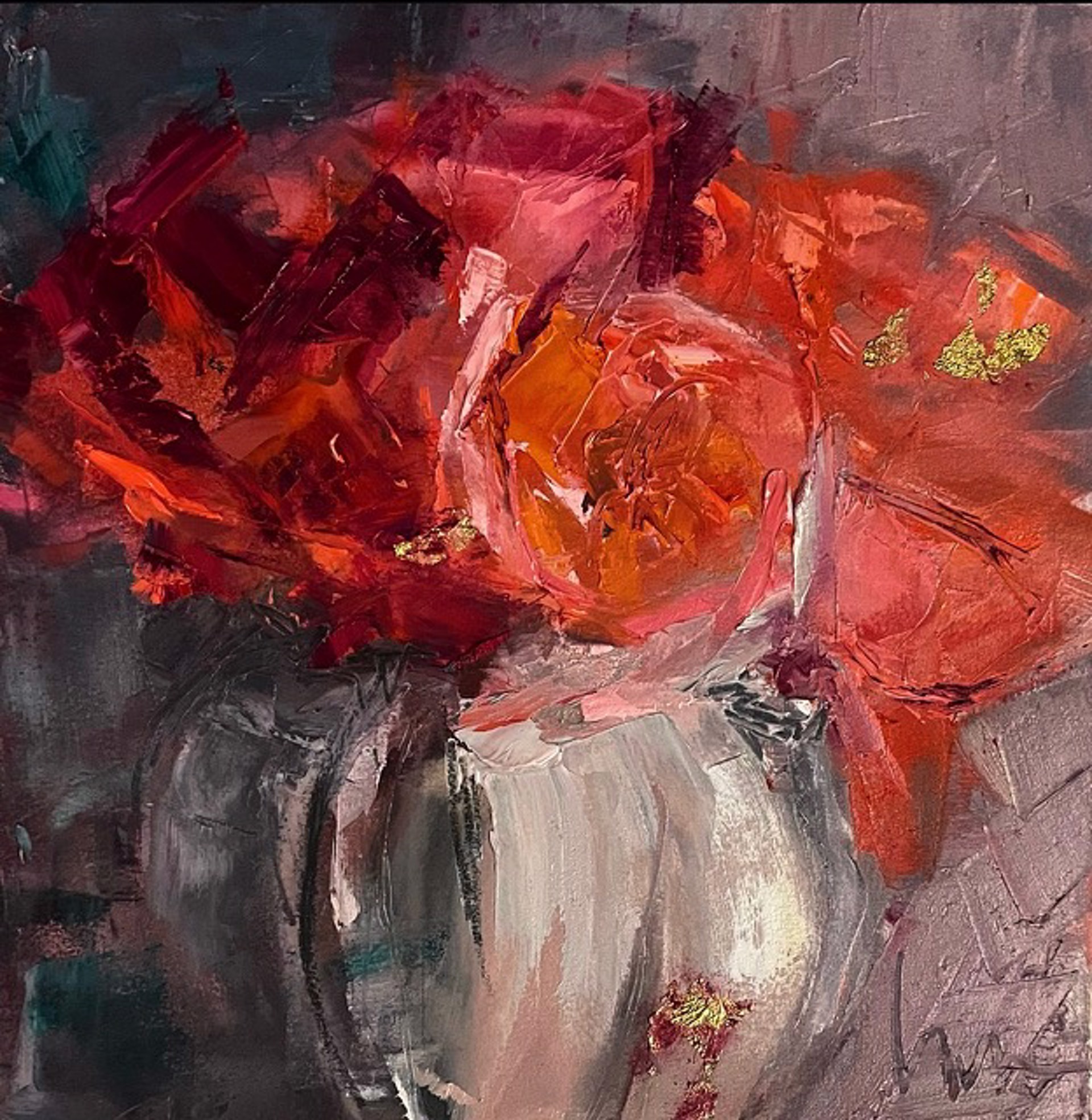 Red Rose Bowl by Ingrid Derrickson