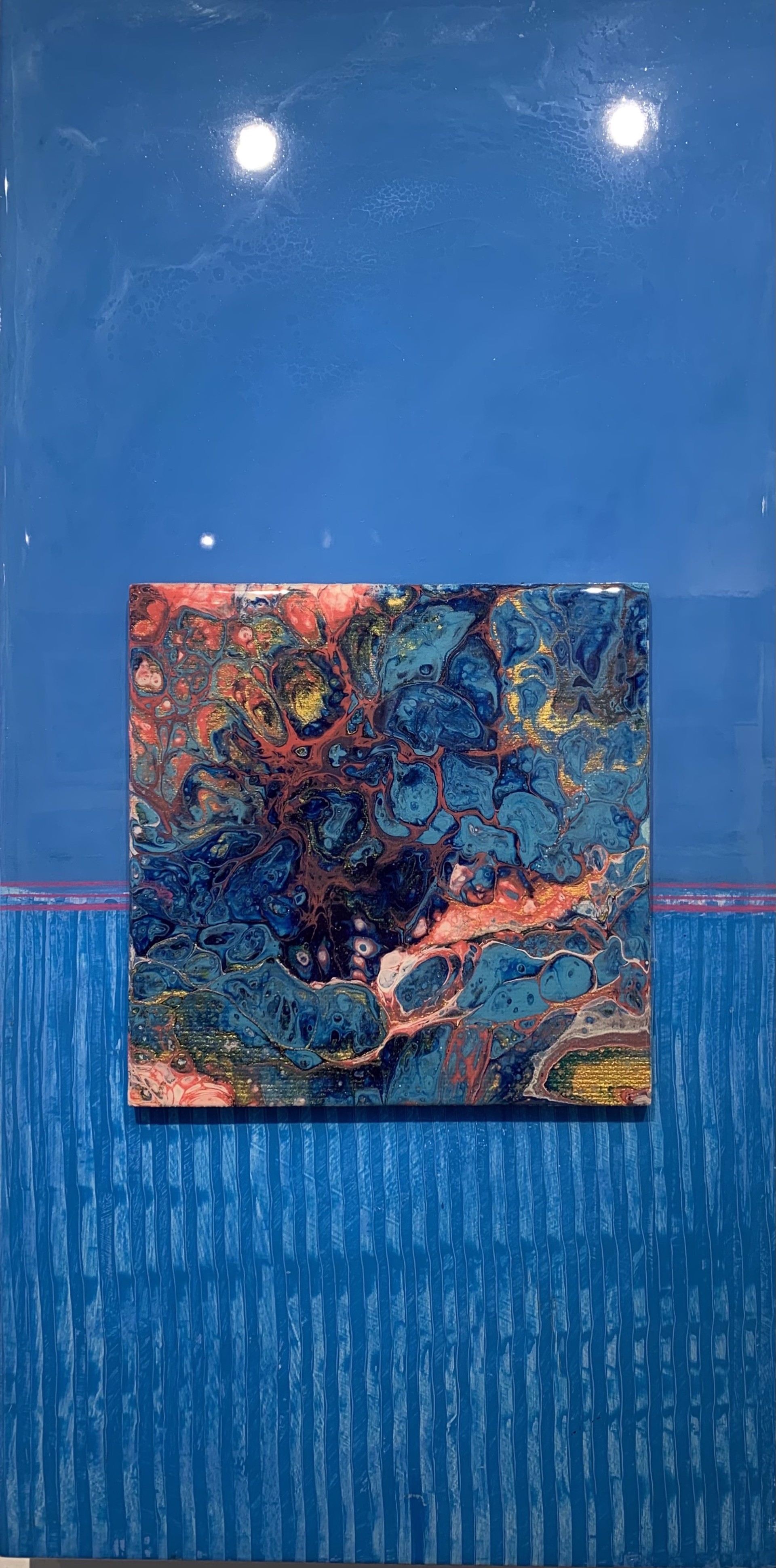 Blue Abstract by Deborah Kerr