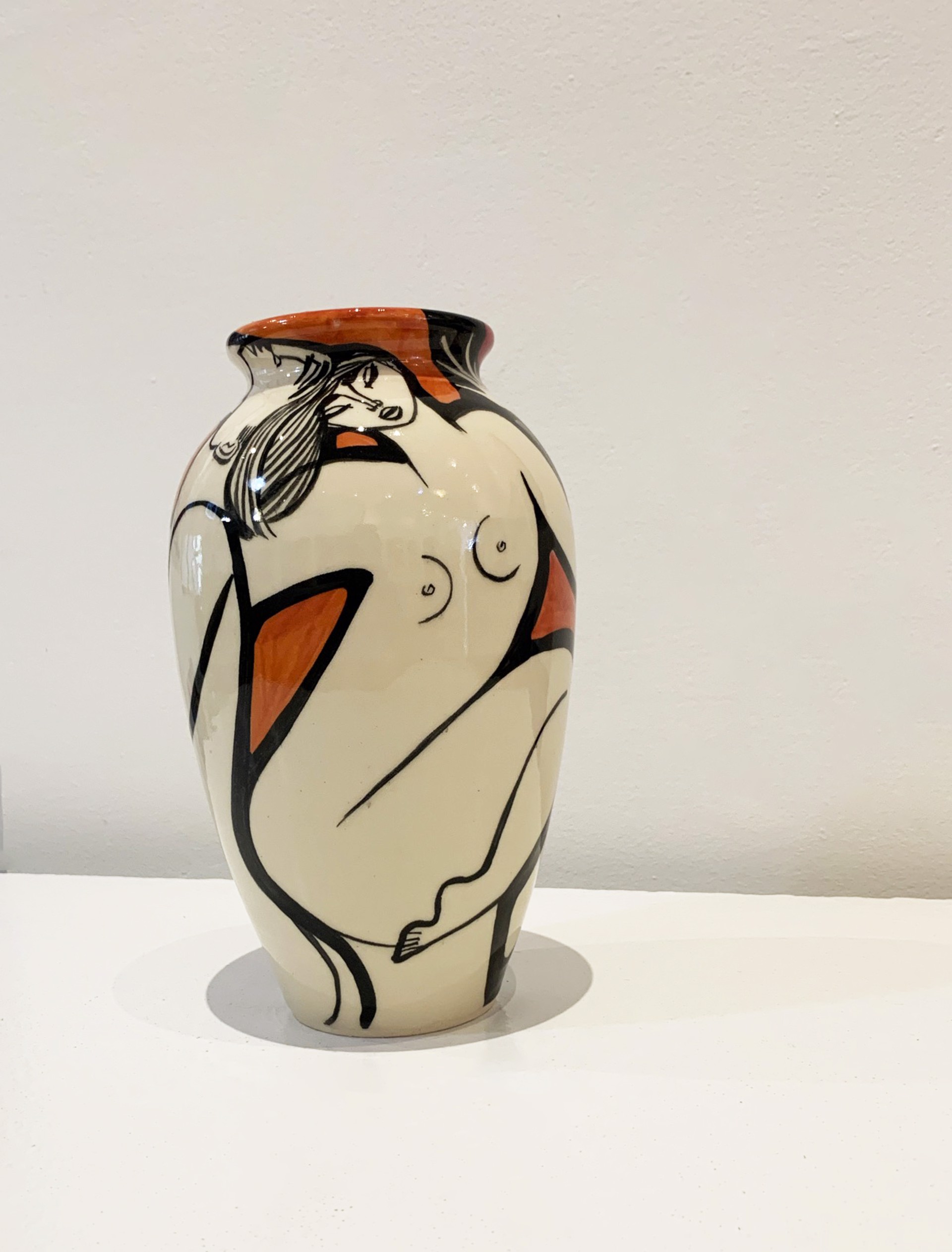 Lovers and Birds Vase #6 by Ken and Tina Riesterer