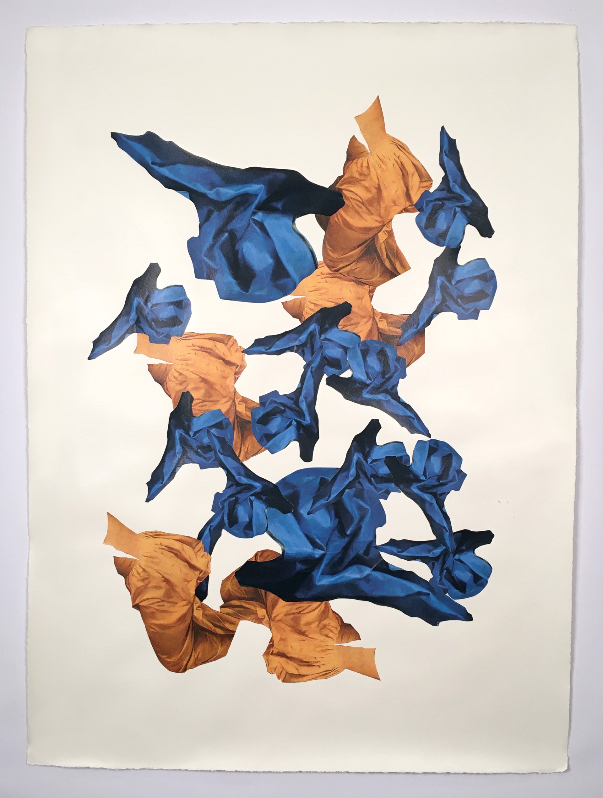 Untitled (blue and orange) by Ray Beldner