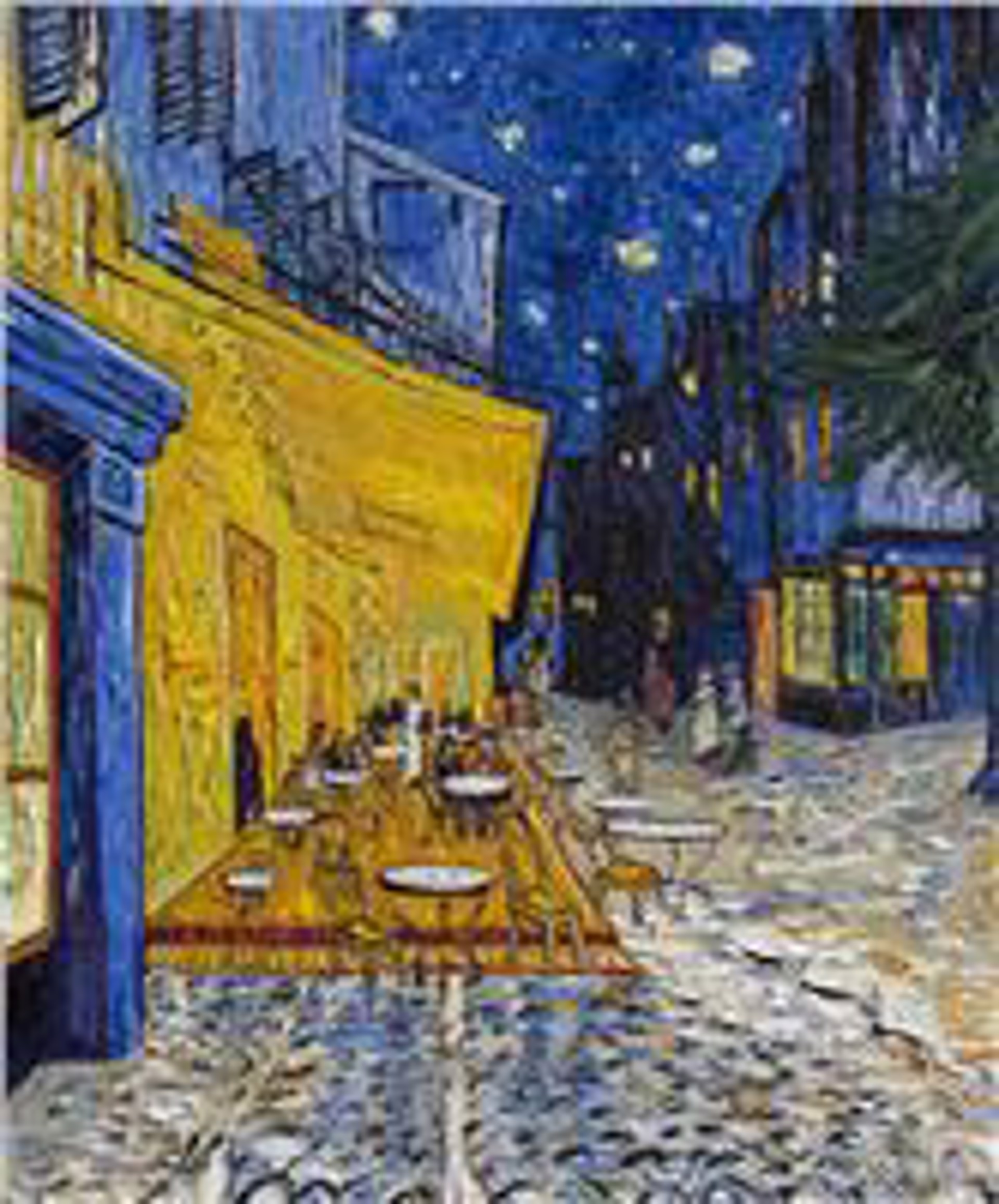 Cafe Terrace at Night after Van Gogh by JD Miller