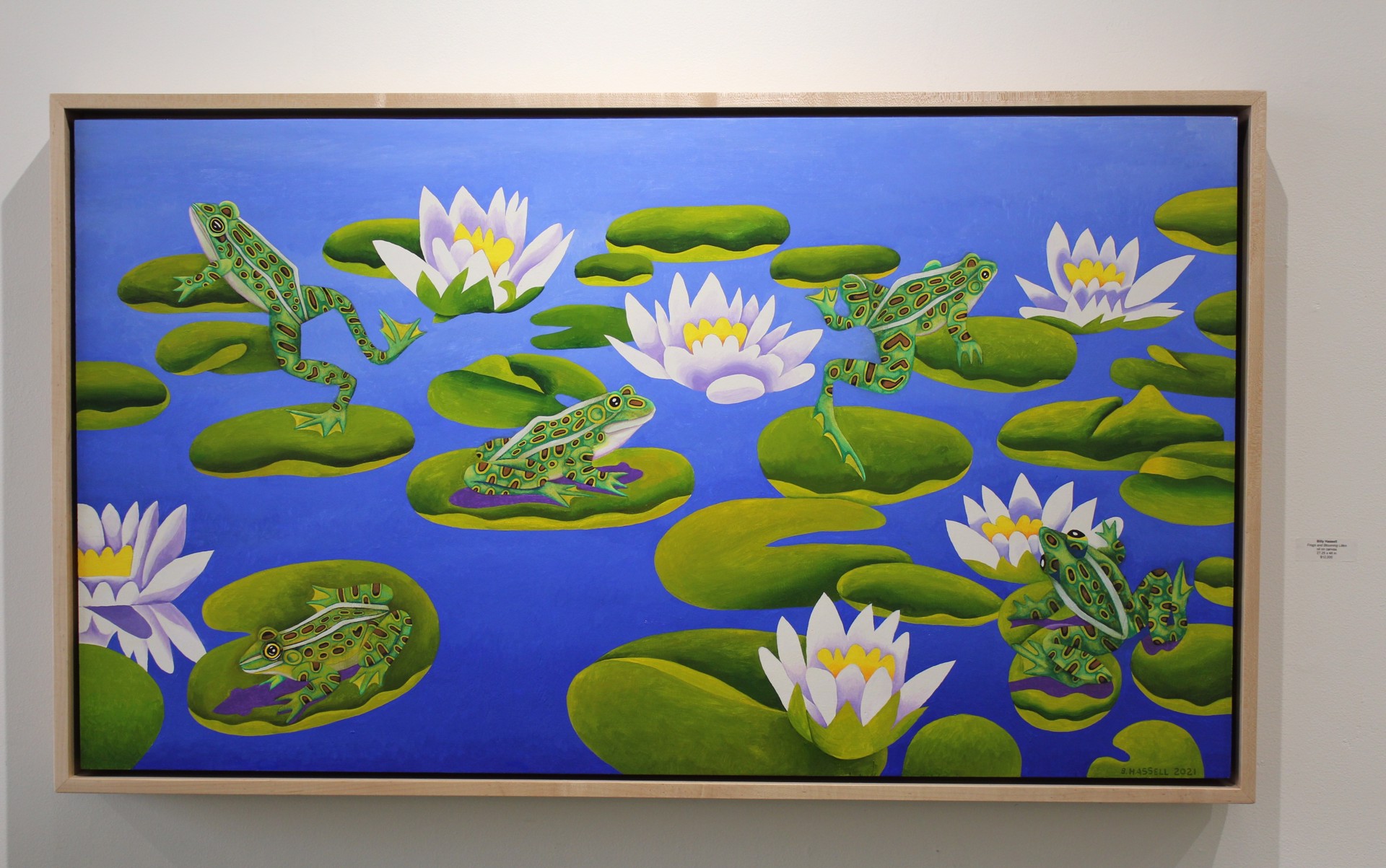 Frogs and Blooming Lilies by Billy Hassell