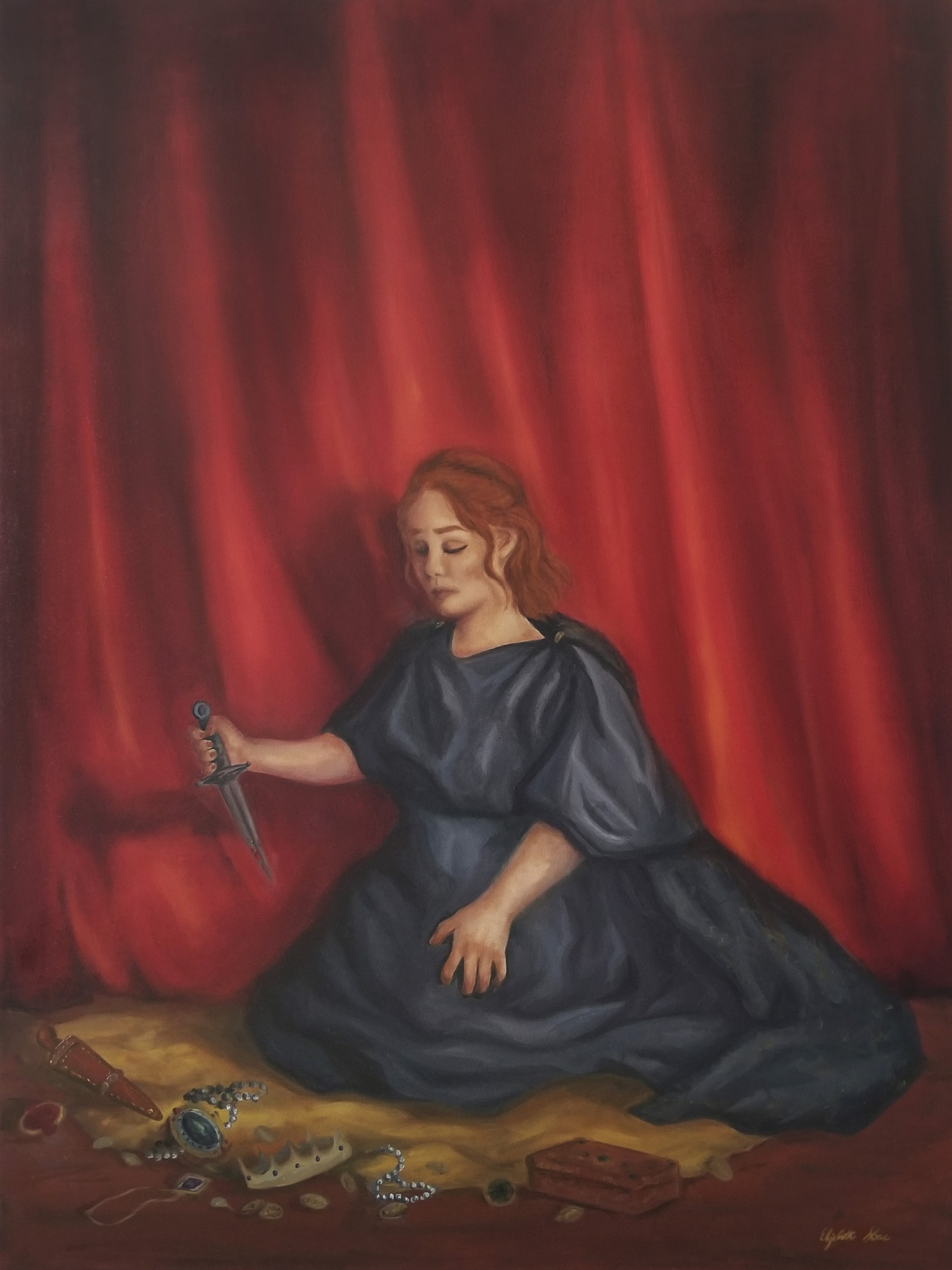 Self-Portrait as the Allegory of Tragedy by Elizabeth Sloas