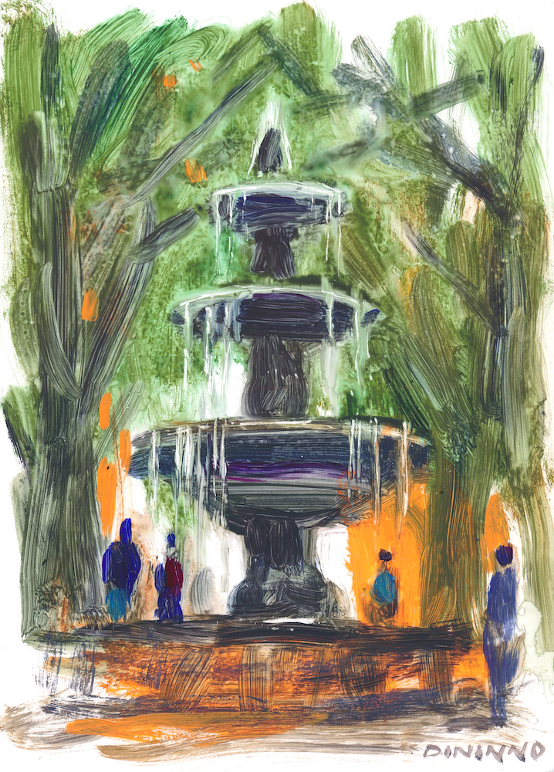 Glover Park Fountain II by Steve Dininno