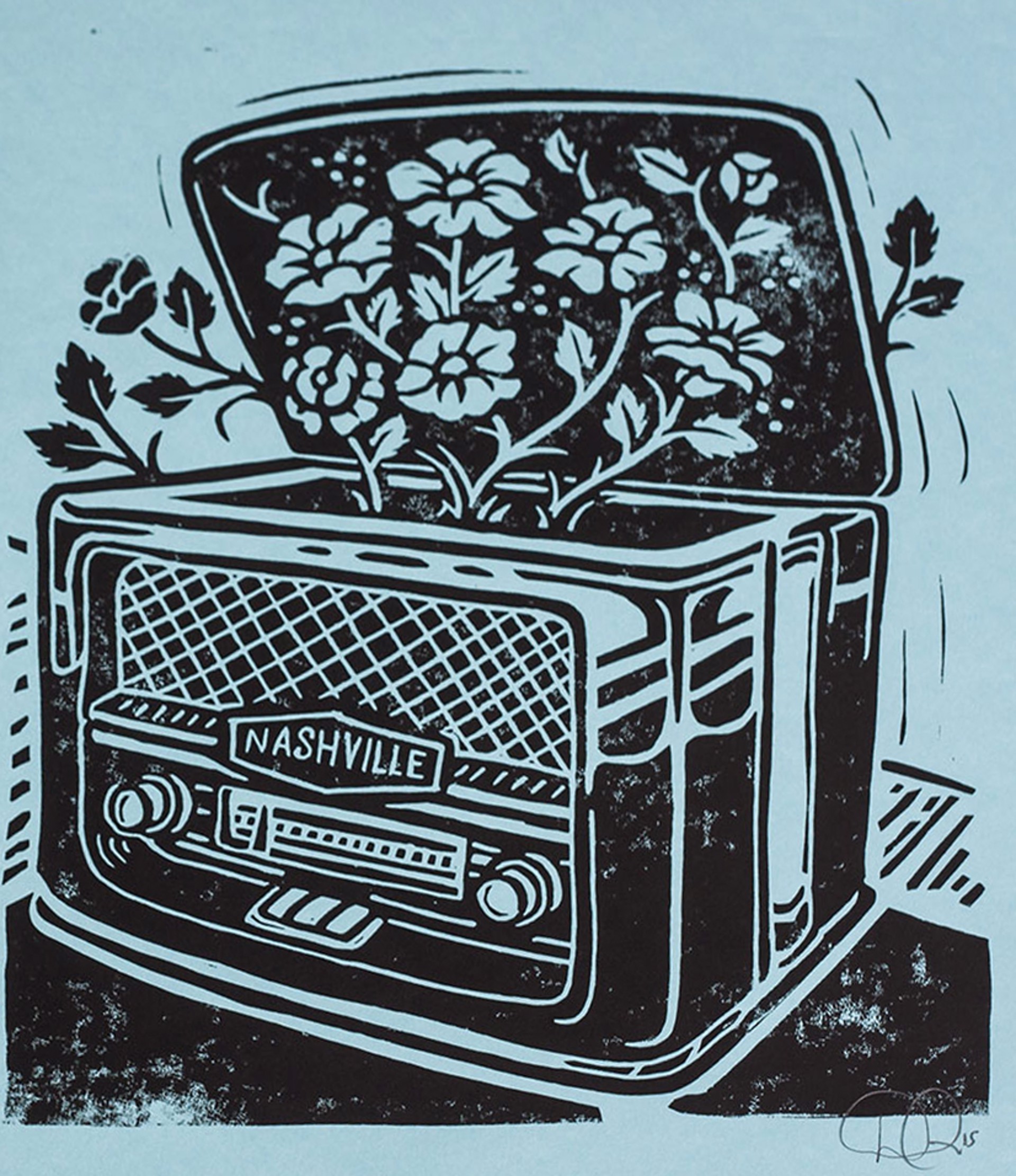 Vintage Nashville Sounds (Blue) by Derrick Castle
