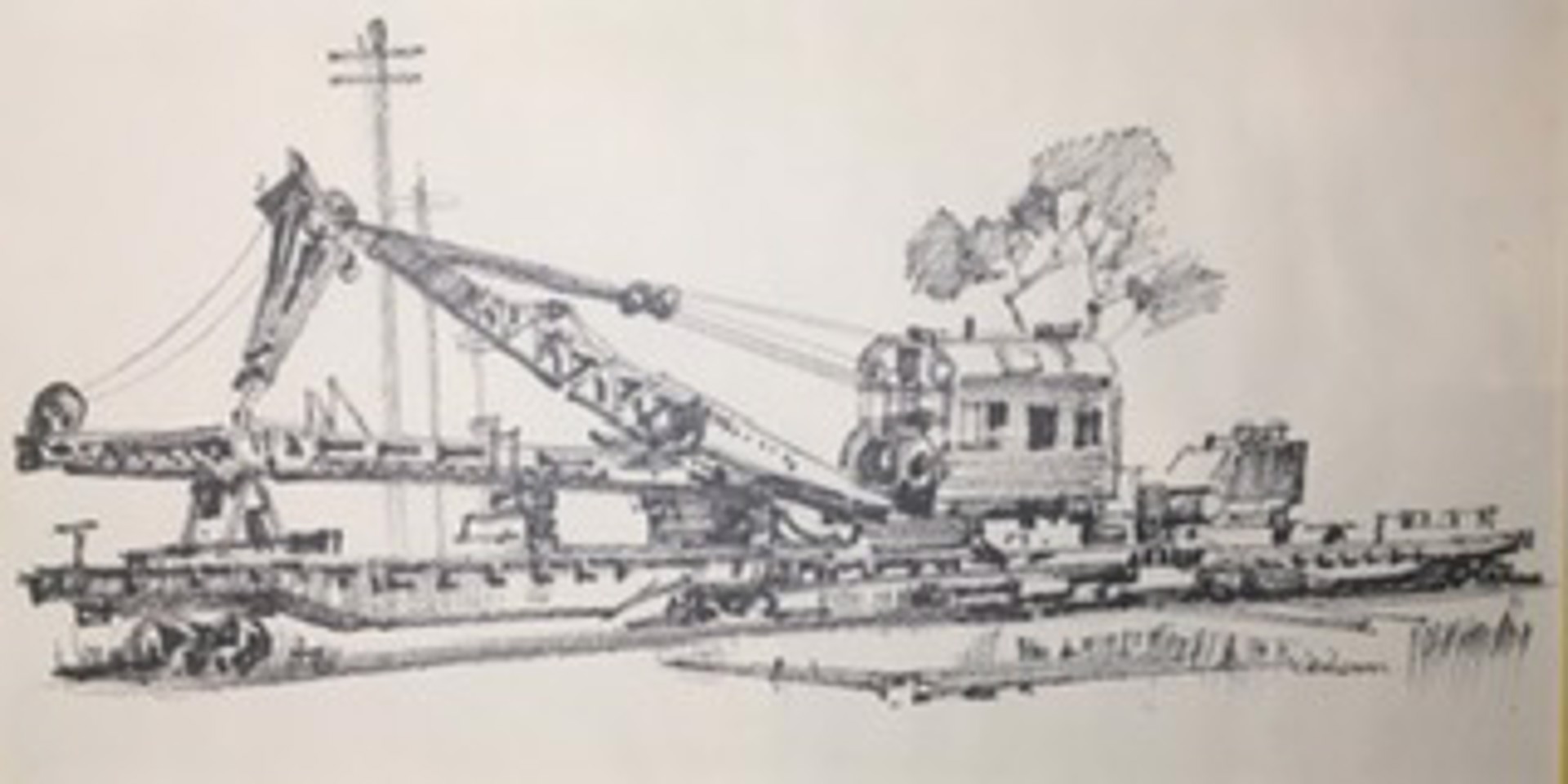 Locomotive Crane by Reynold Weidenaar