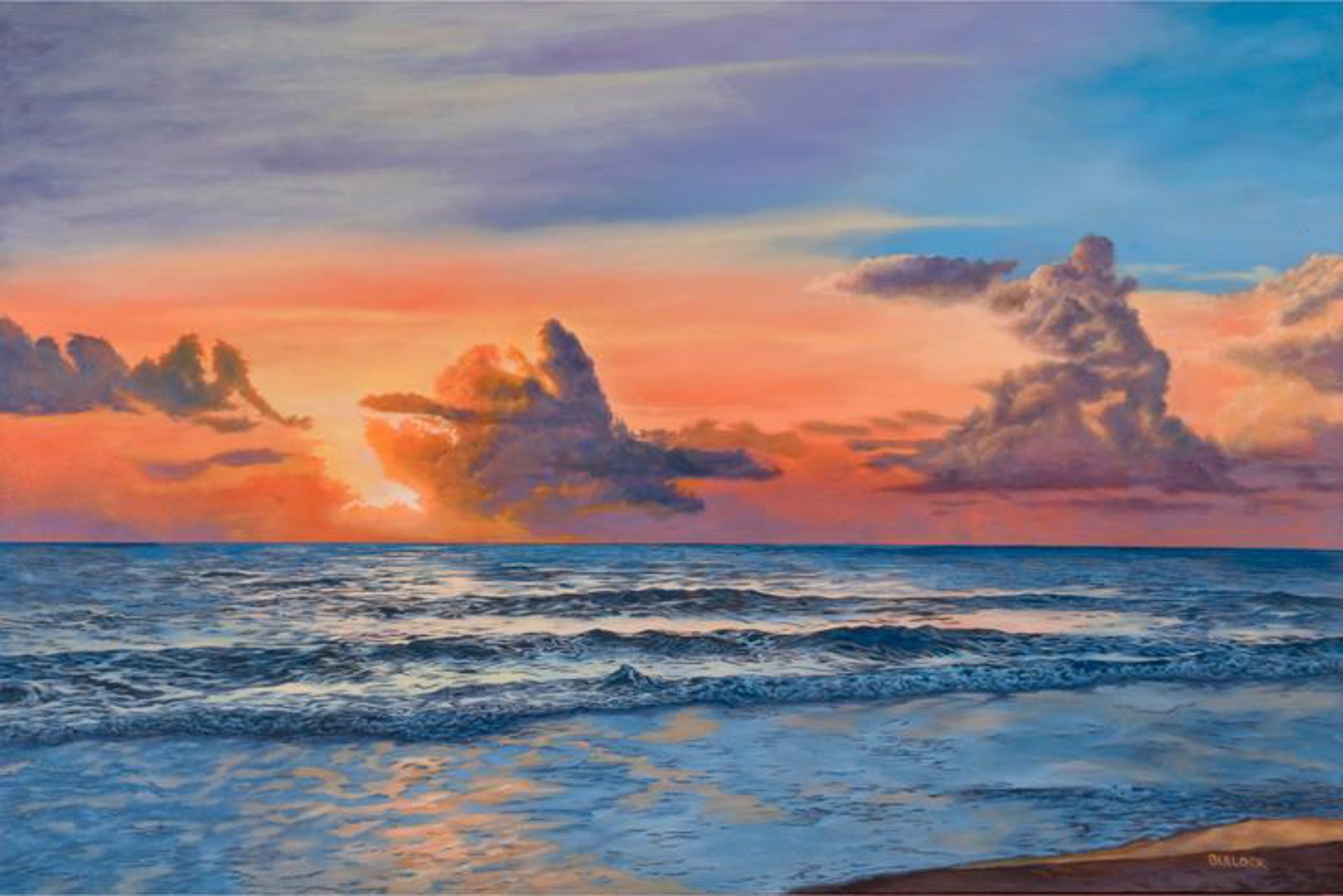 Stormy Sunrise by Michiel Bullock