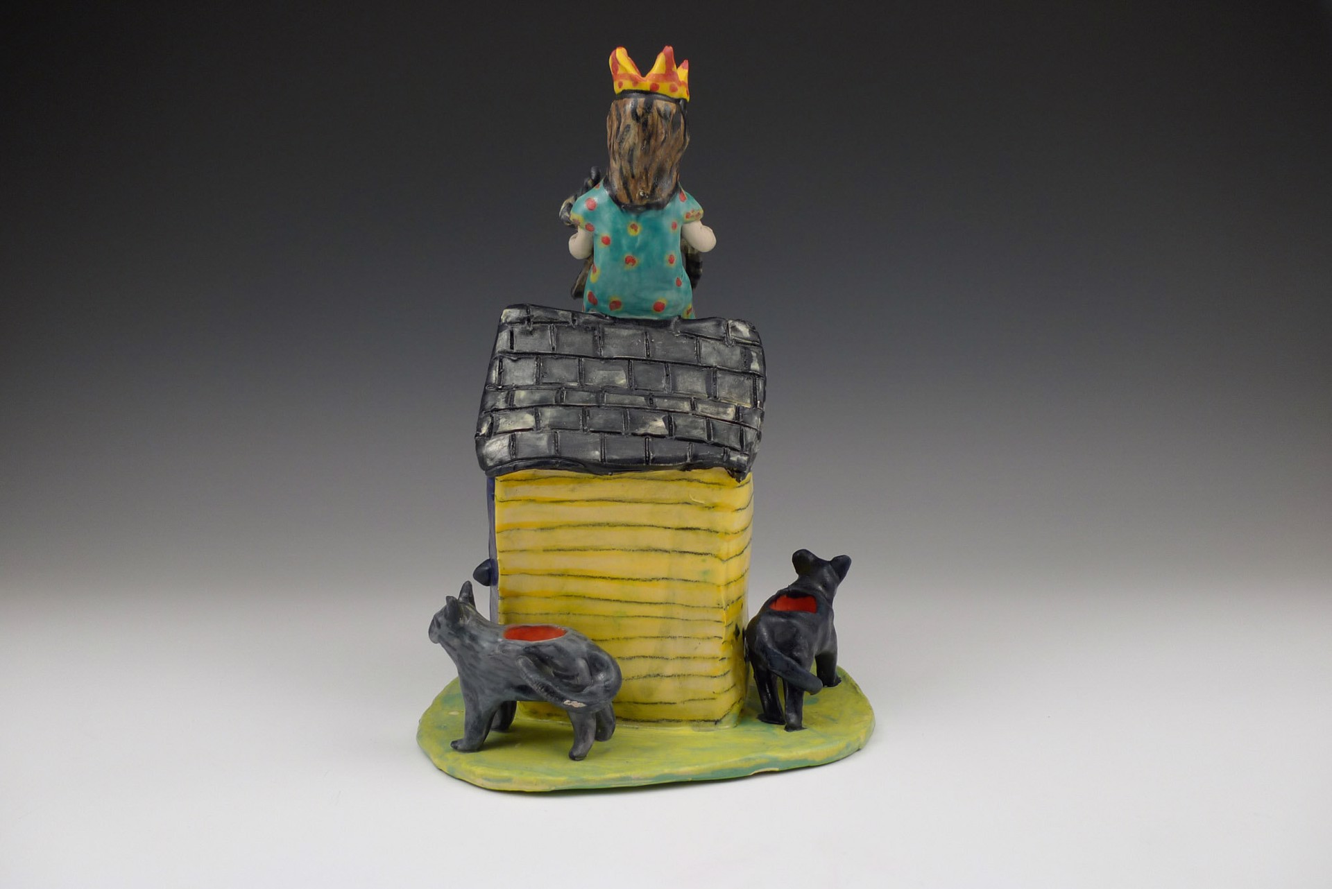 Cat Lady Candle Holder by Wendy Olson