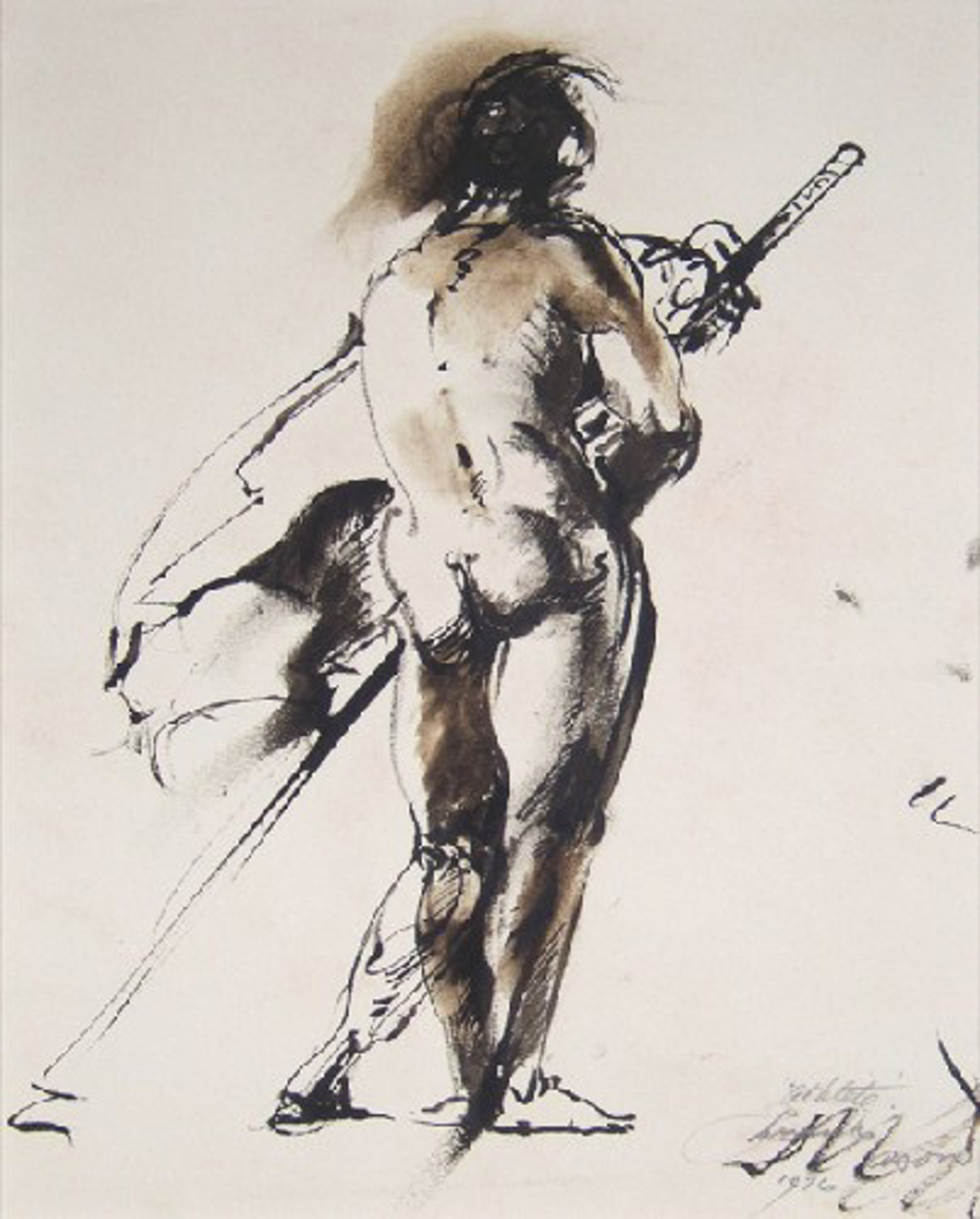 Athlete as Soldier by Frank Mason (1921 - 2009)