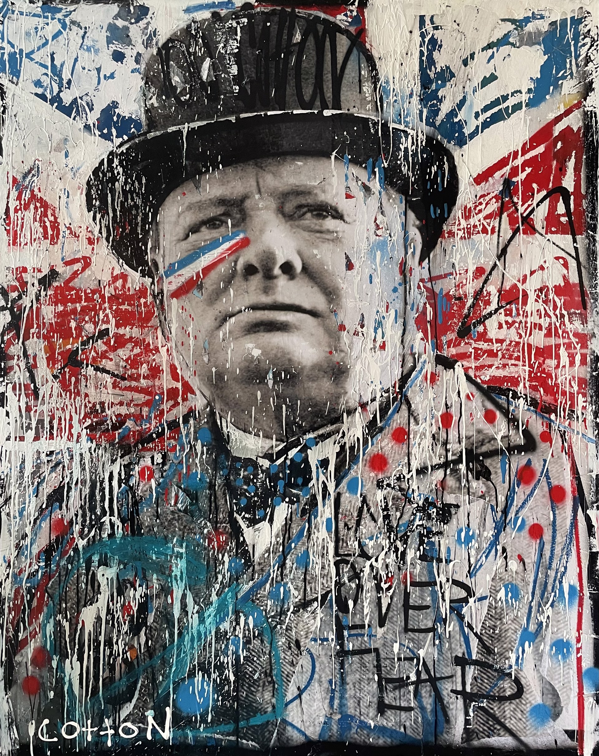 Winston Churchill (If You're Going Through Hell, Keep Going) by Andrew Cotton