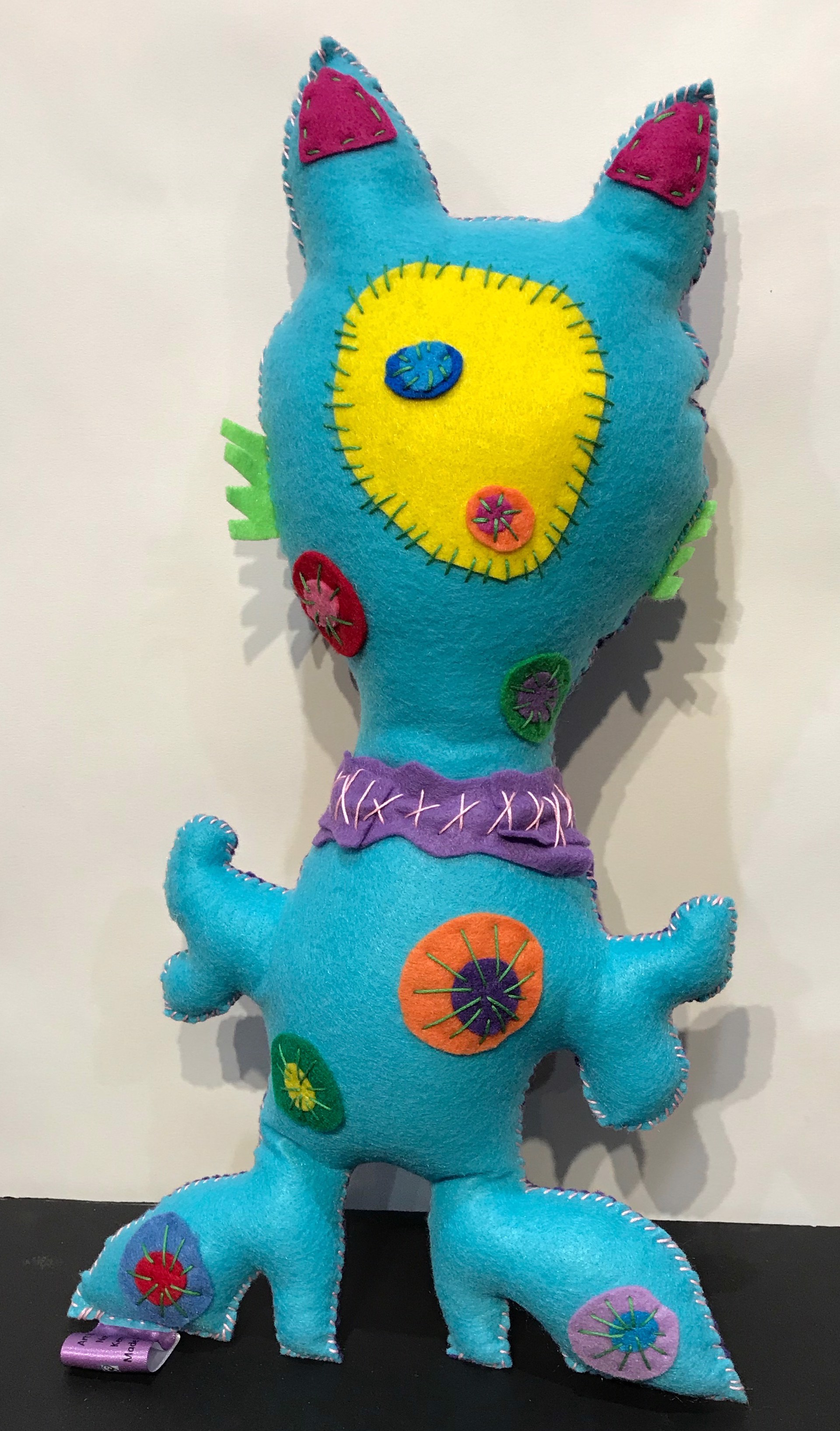 Free Range Critter- Purple and Turquoise  by Kerry Green
