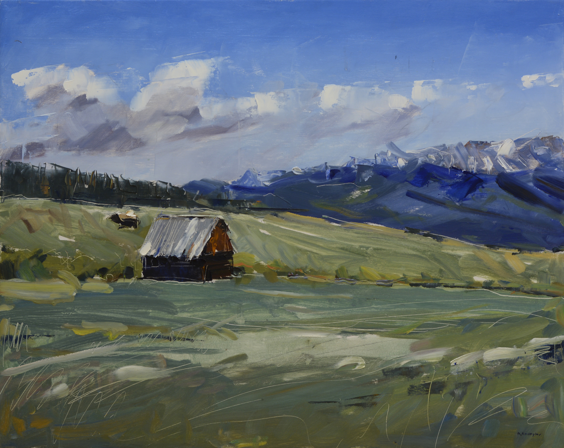 Mountain Cabin by David Shingler