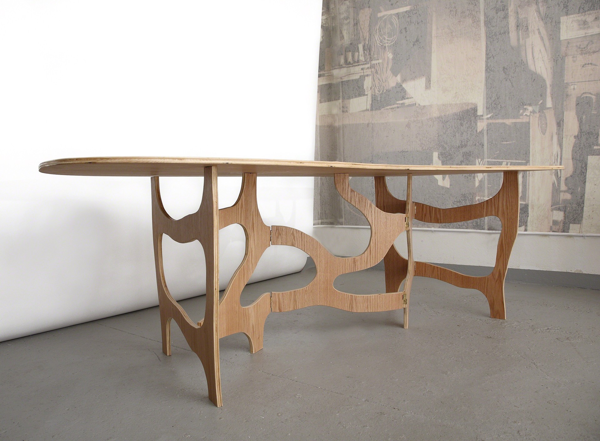 "Meanders"  Console table  Custom size by Jacques Jarrige