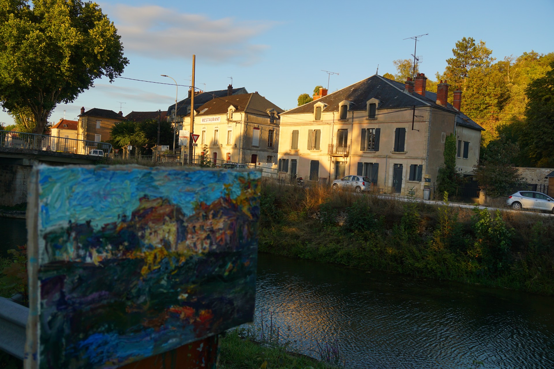 Last Light by the Armançon Canal by Ulrich Gleiter