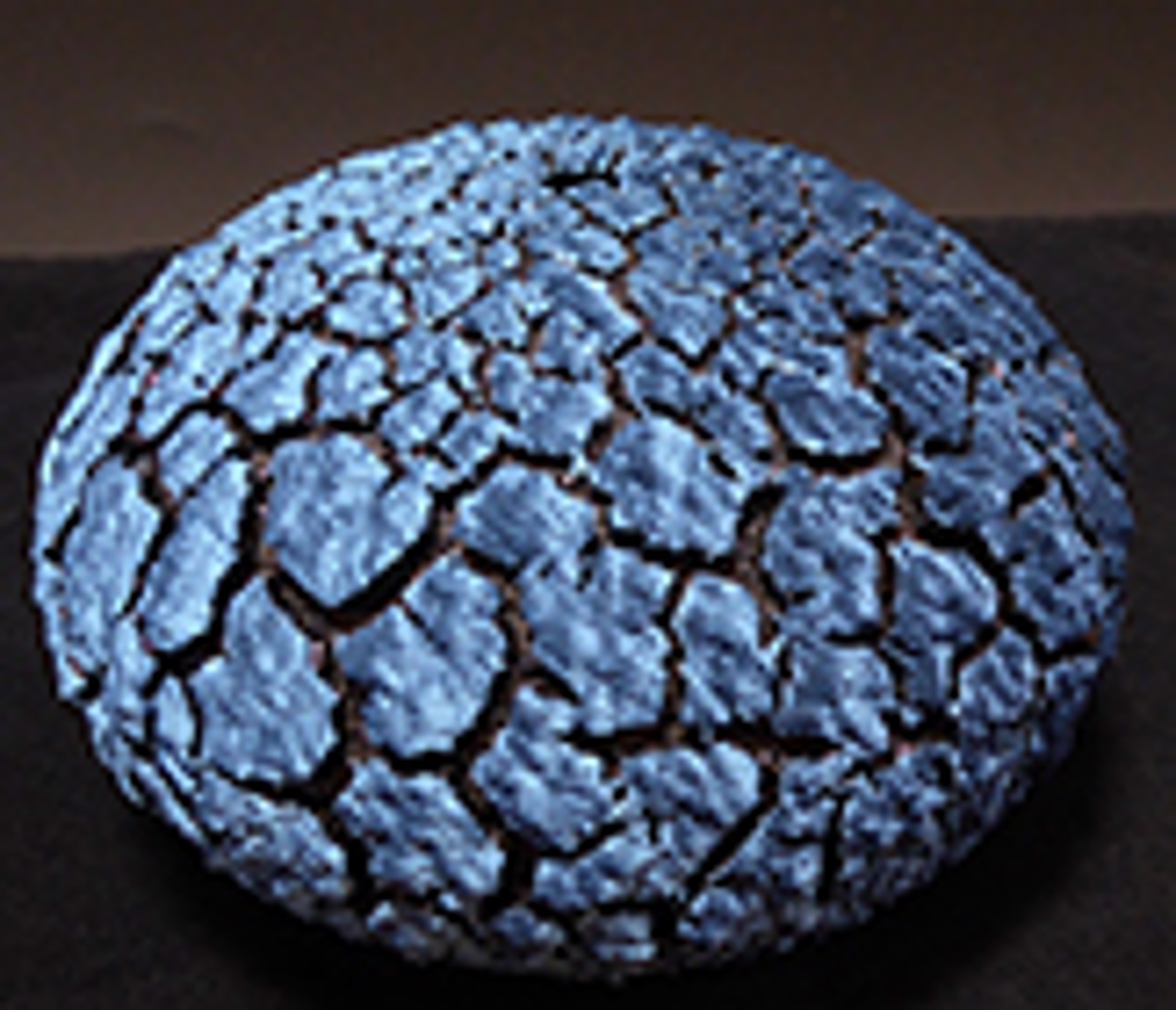 Turquoise Blue & Sapphire Blue Urchin Vessel by Randy O'Brien