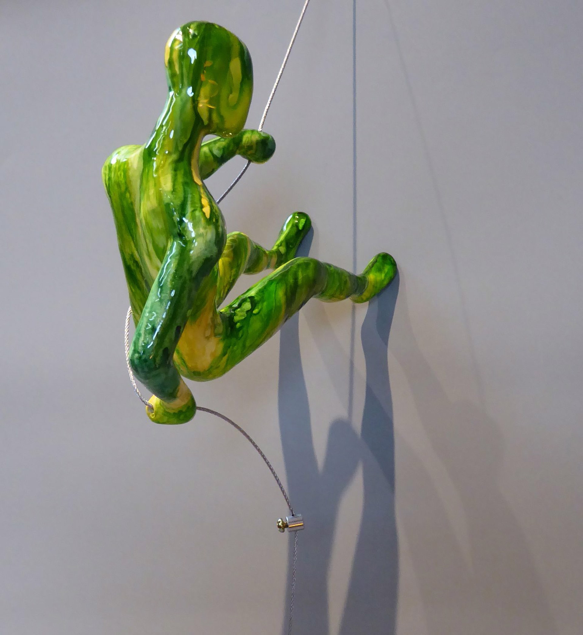 Male Climber 3-OS ~ Position 3 (shown) in color Green Swirl (shown) by Ancizar Marin