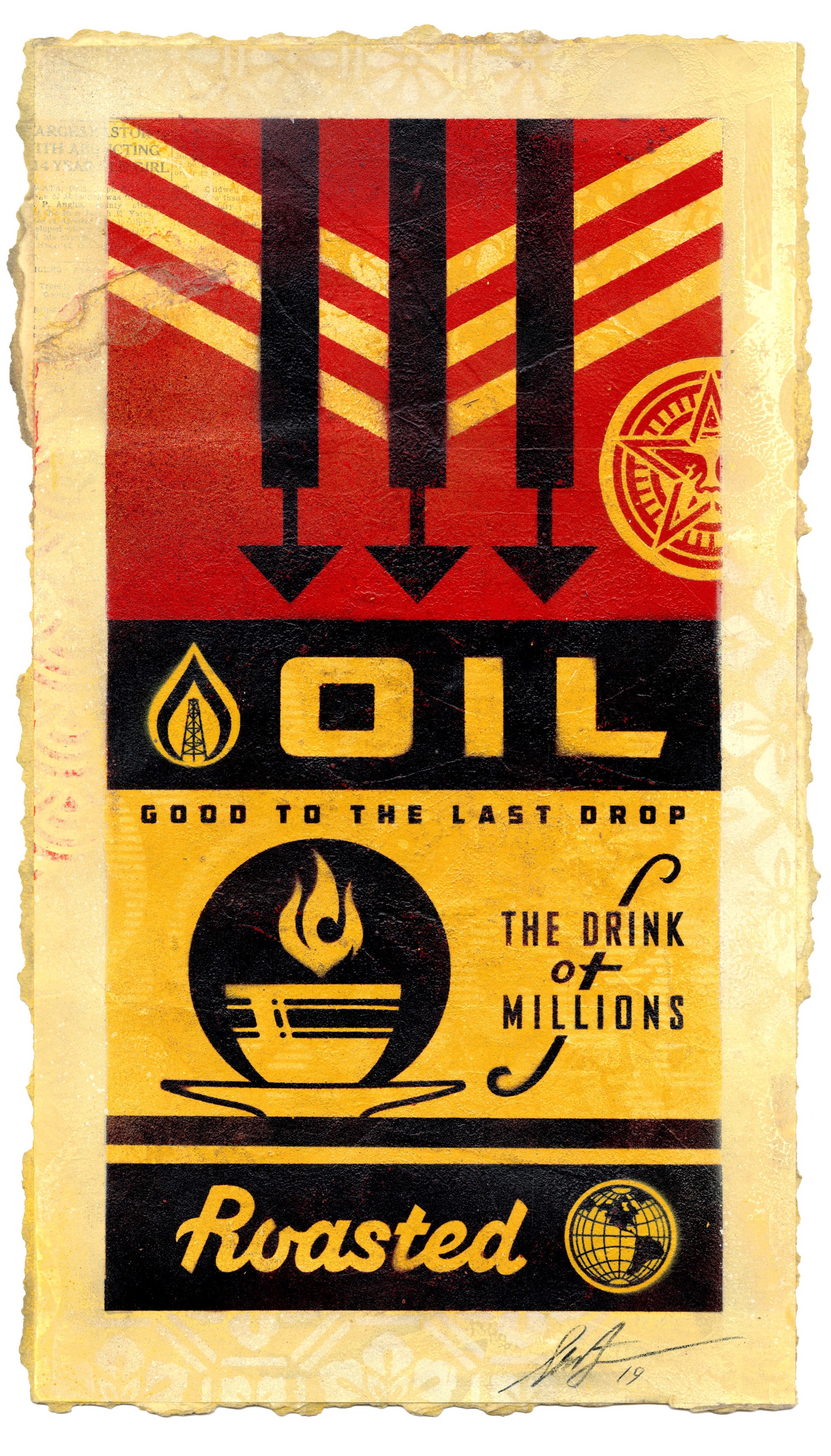 Drink Of Millions (Gold) by Shepard Fairey