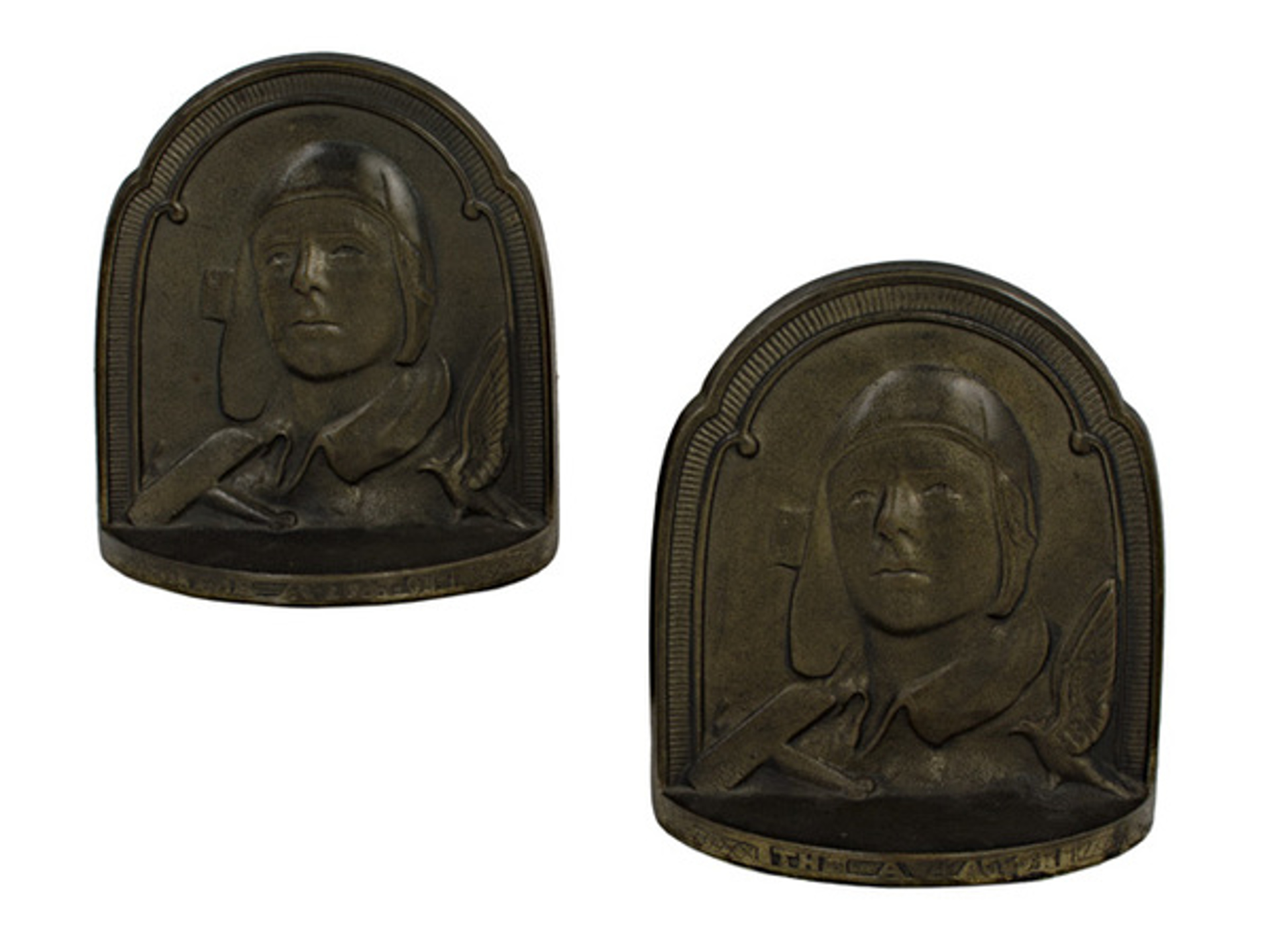 Charles Lindbergh Book Ends by Unknown