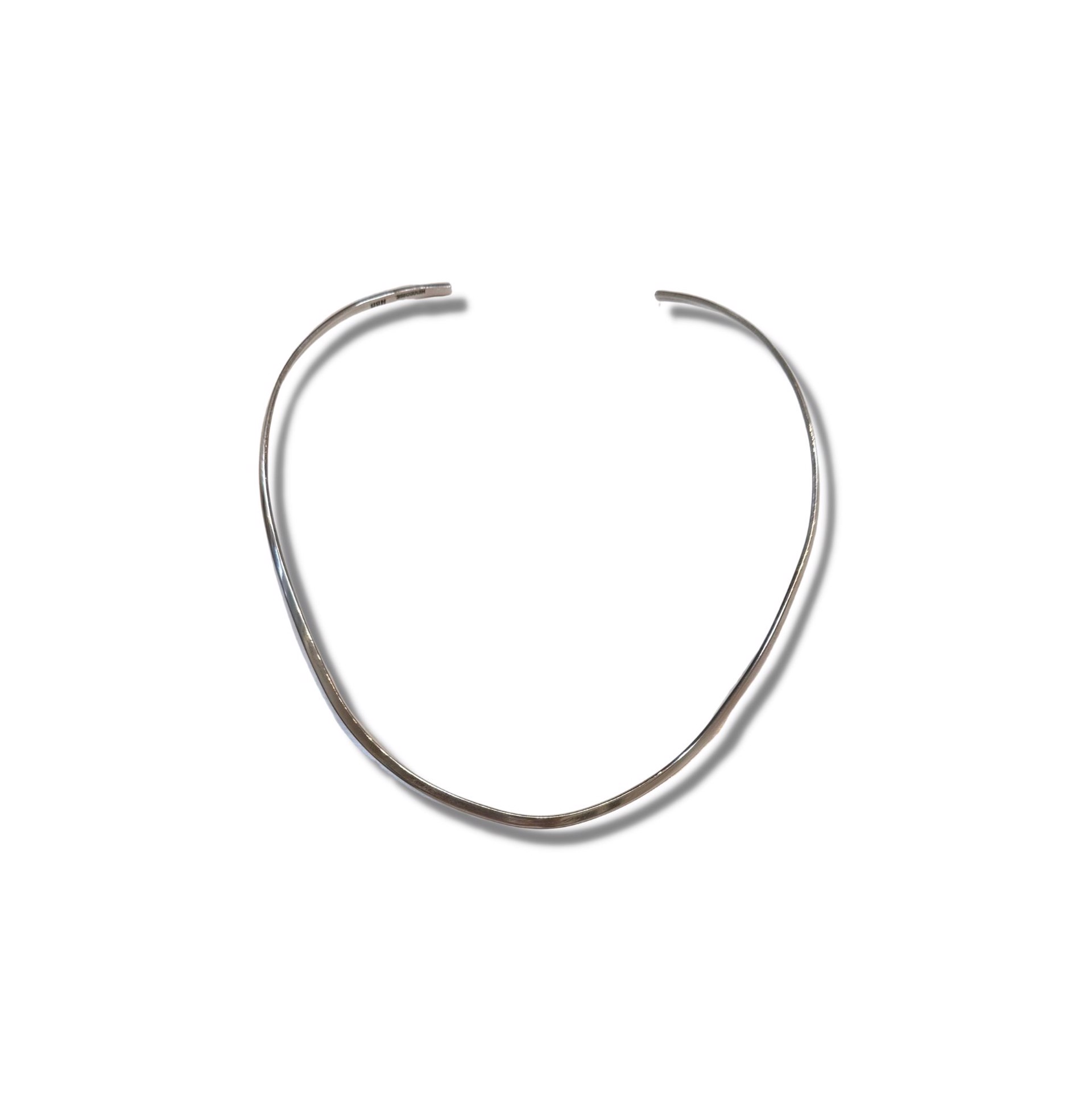 Necklace - Sterling Silver Neck Ring by Kai Cook