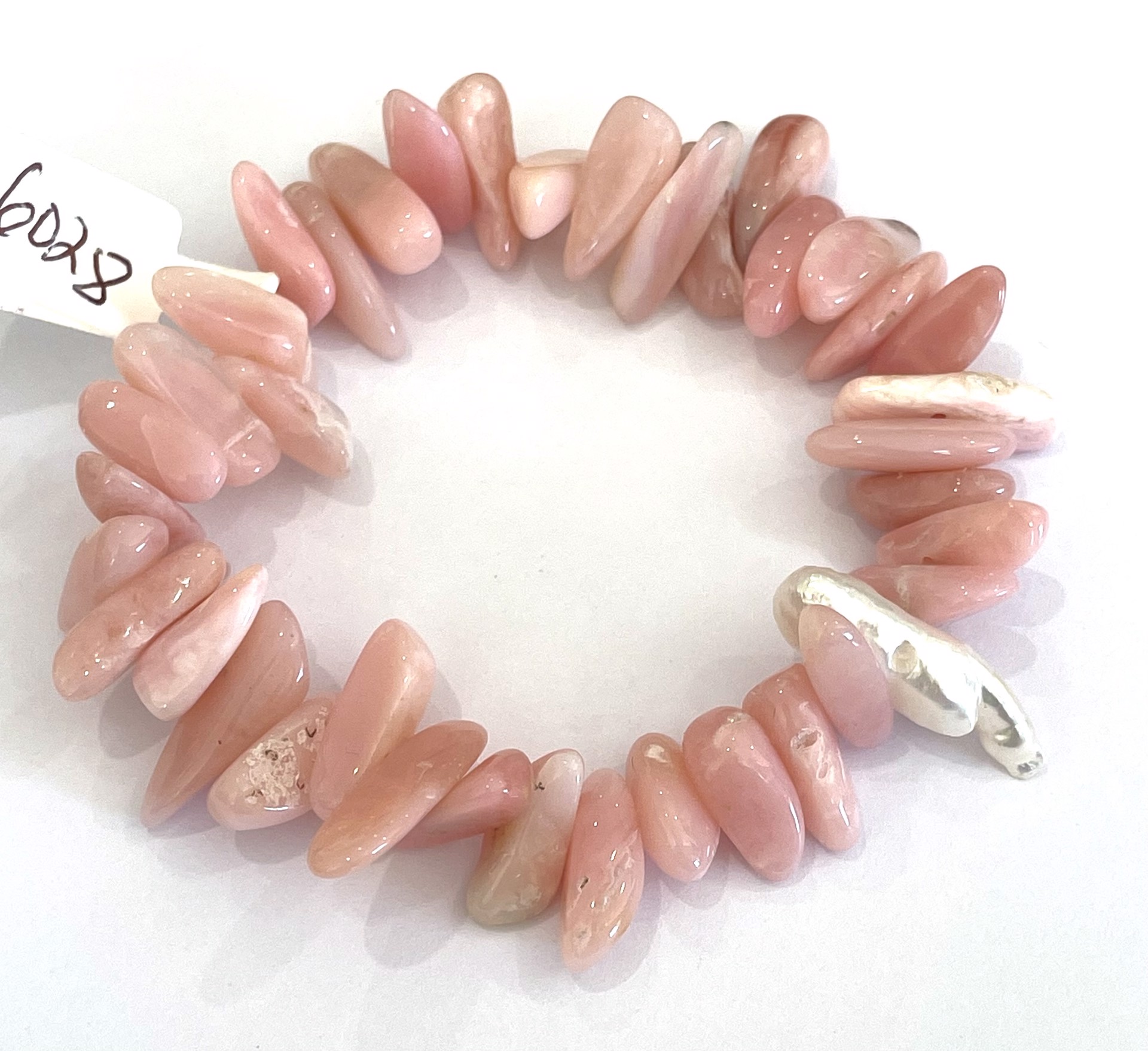 Pink Opal Bracelet by Emelie Hebert