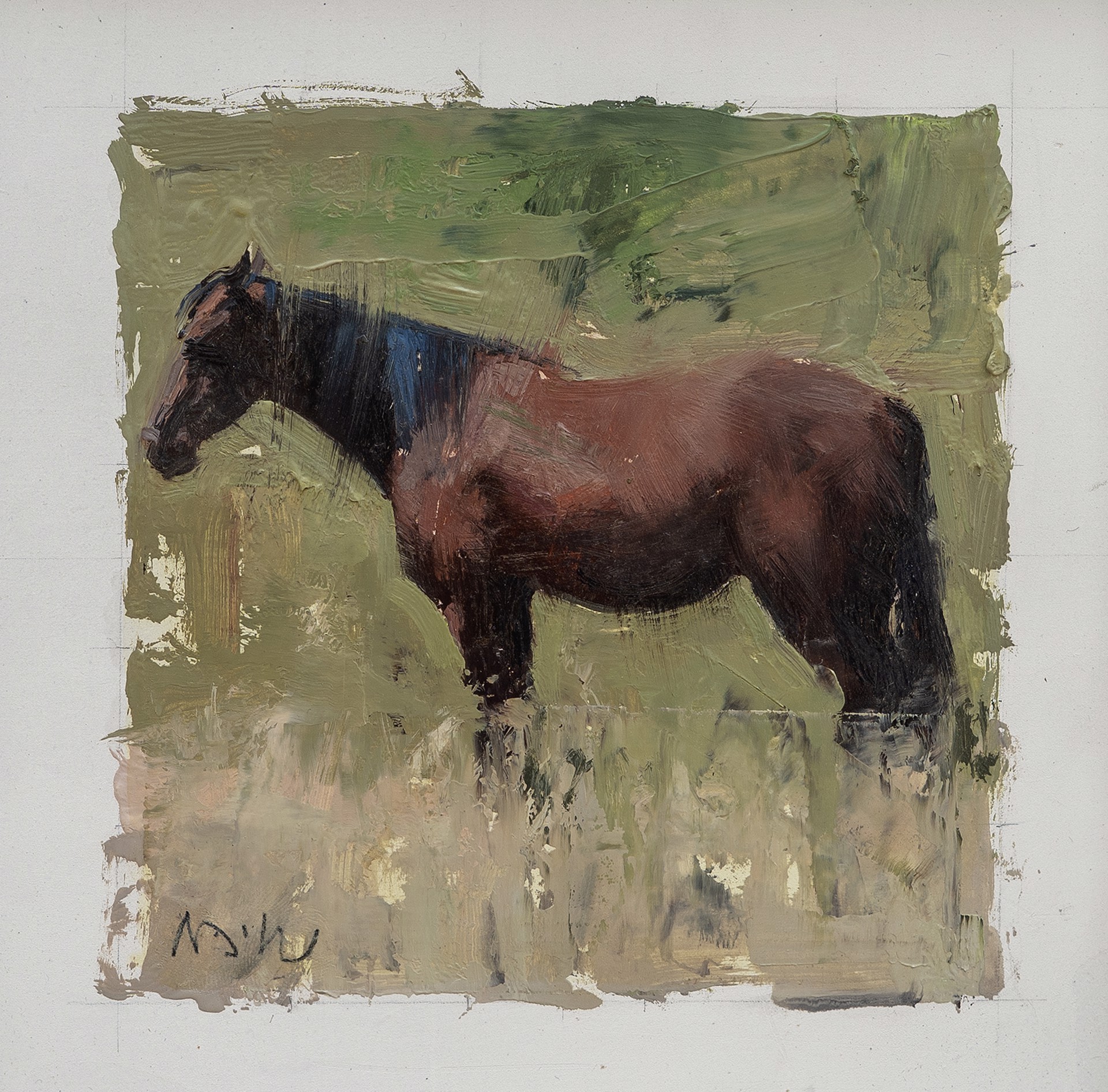 Bay Mare Sketch by Michael Workman