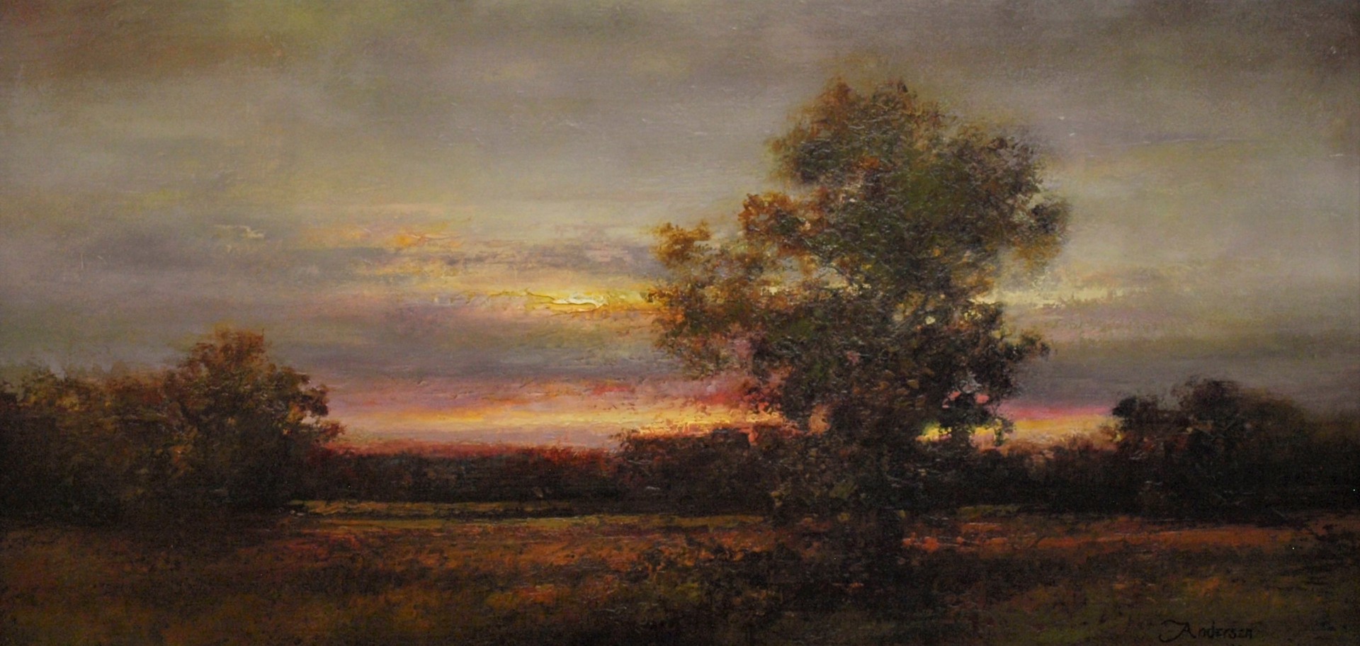 Serene Evening by John Andersen
