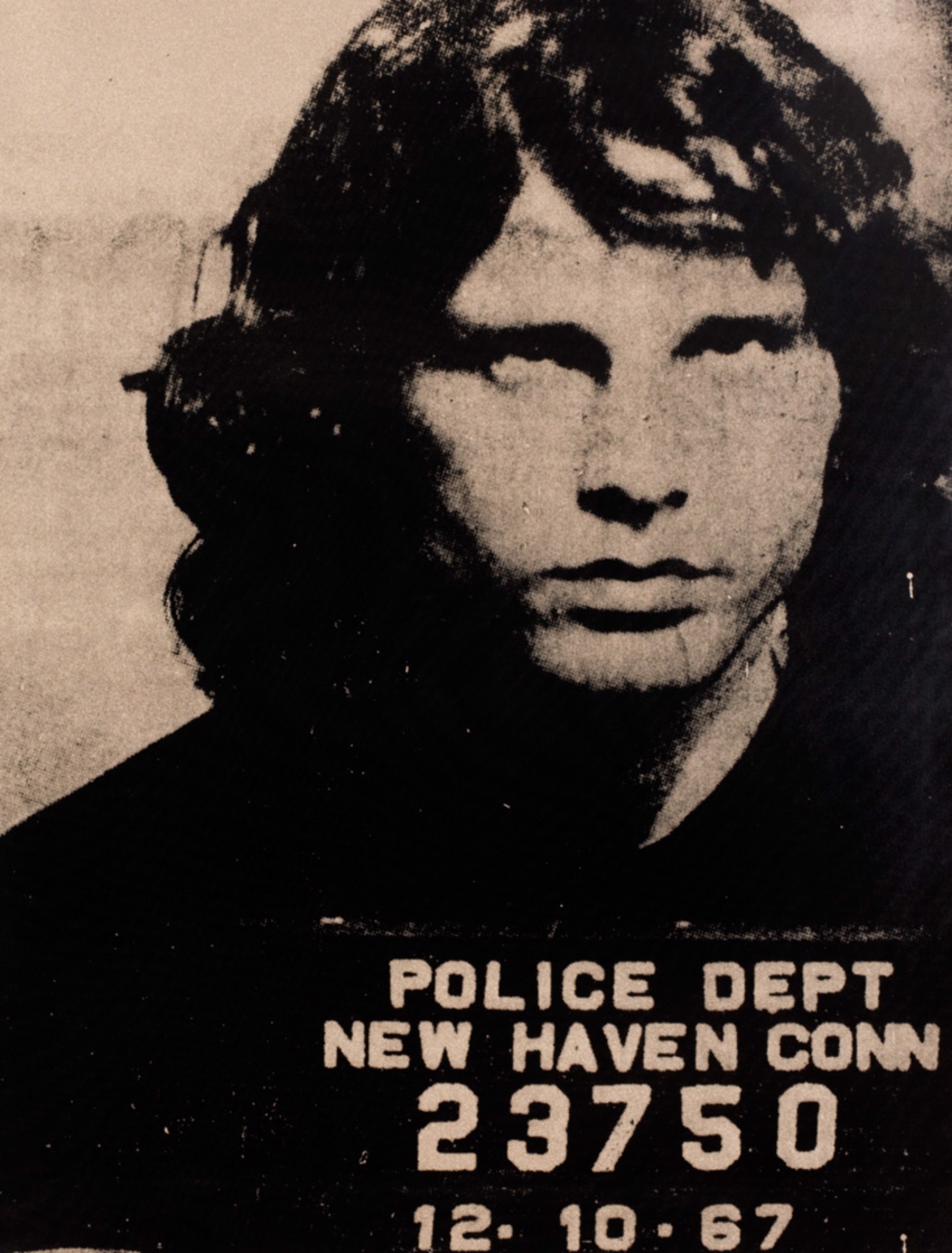 Jim Morrison- Atomic Gold & Black by Russell Young