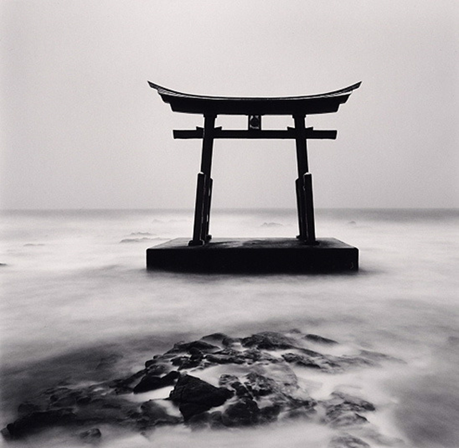Torii Gate, Study 2, Shosanbetsu, Hokkaido, Japan (edition of 45) by Michael Kenna