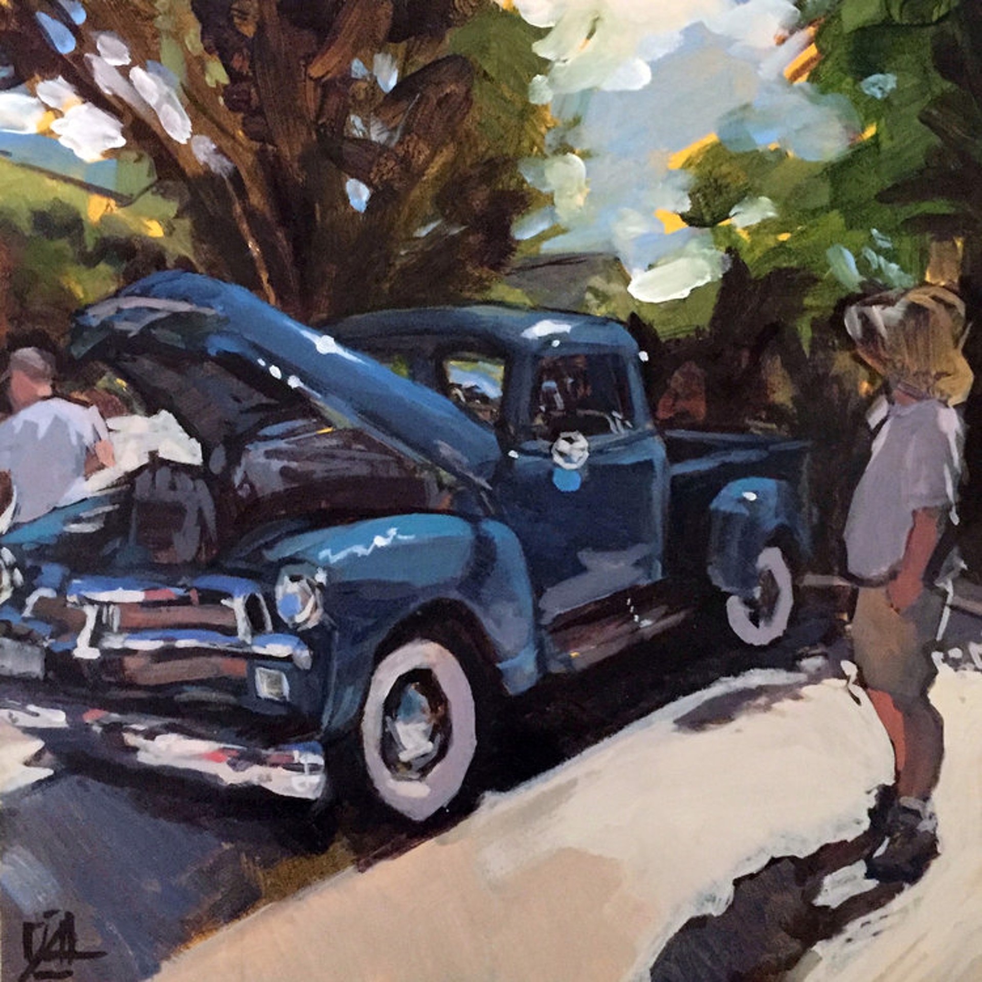 Blue Truck by Julie Larick