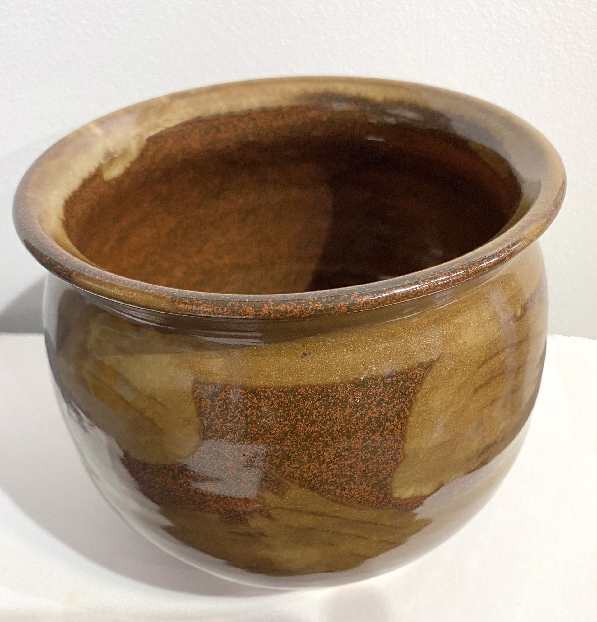 Wide Brown Vase by Paul Nash