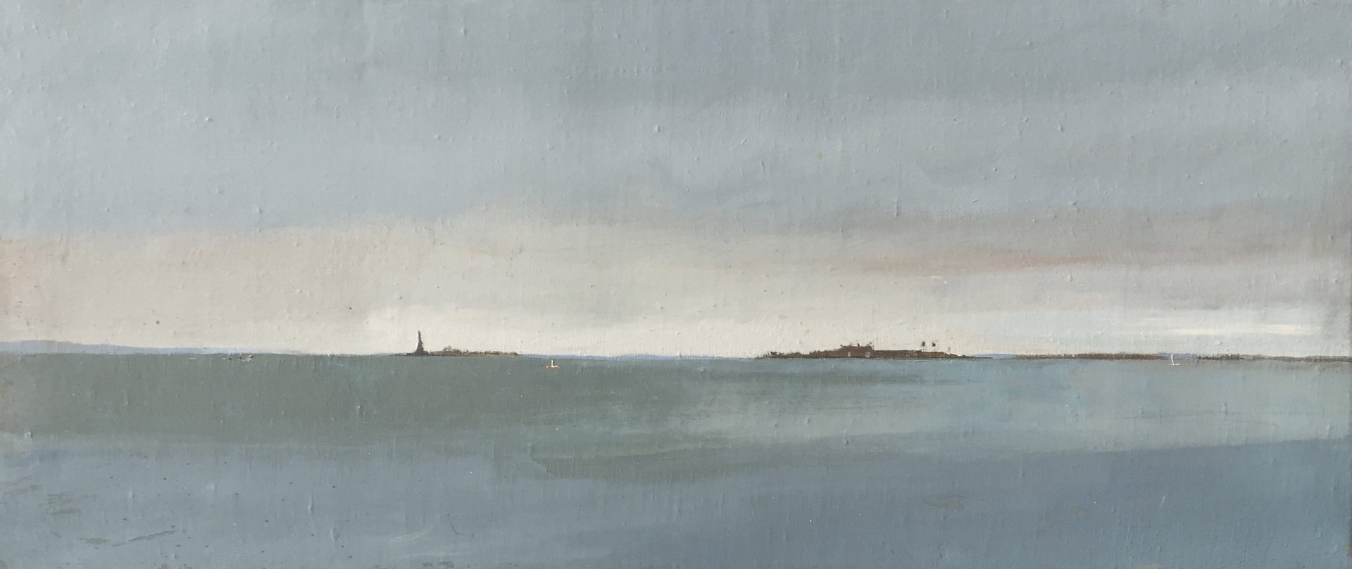 NY Harbor from Battery Park by Arthur Cohen