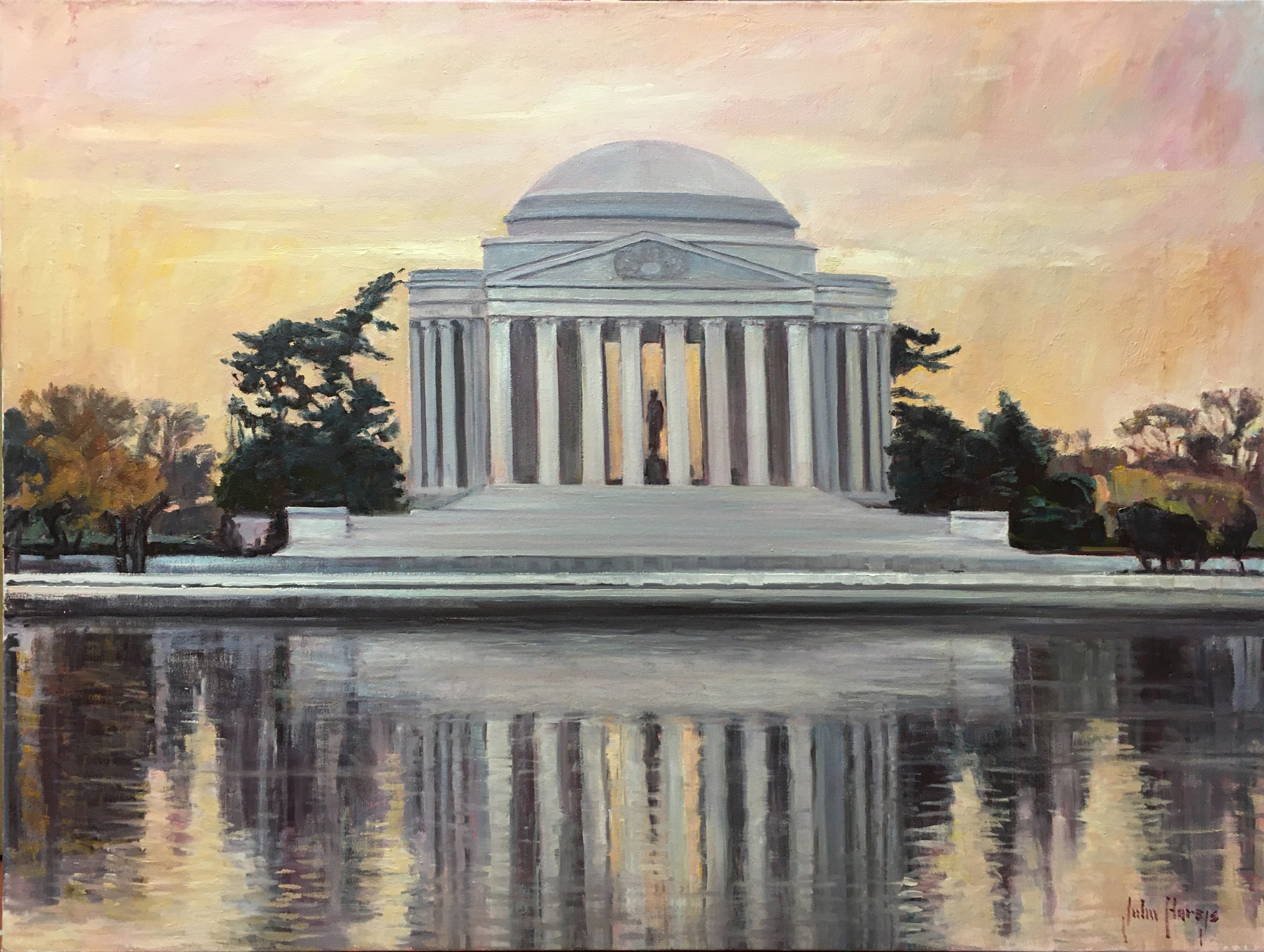 Jefferson Memorial Reflections by John Horejs