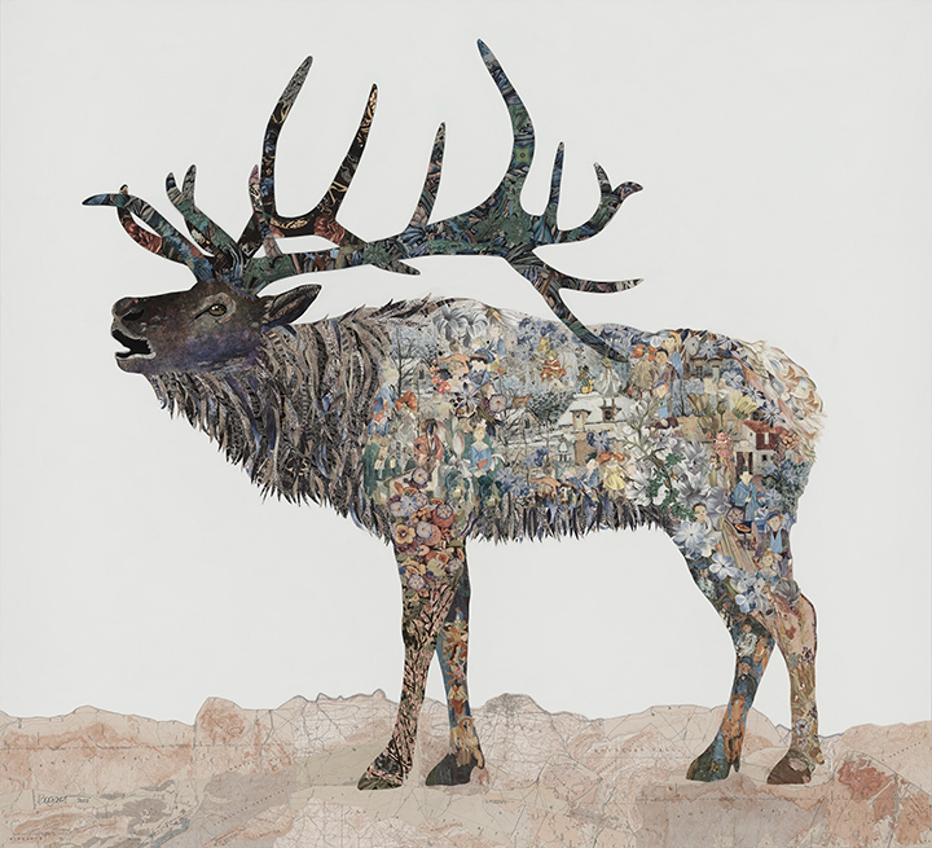 Vincent the Elk by Brenda Bogart - Prints
