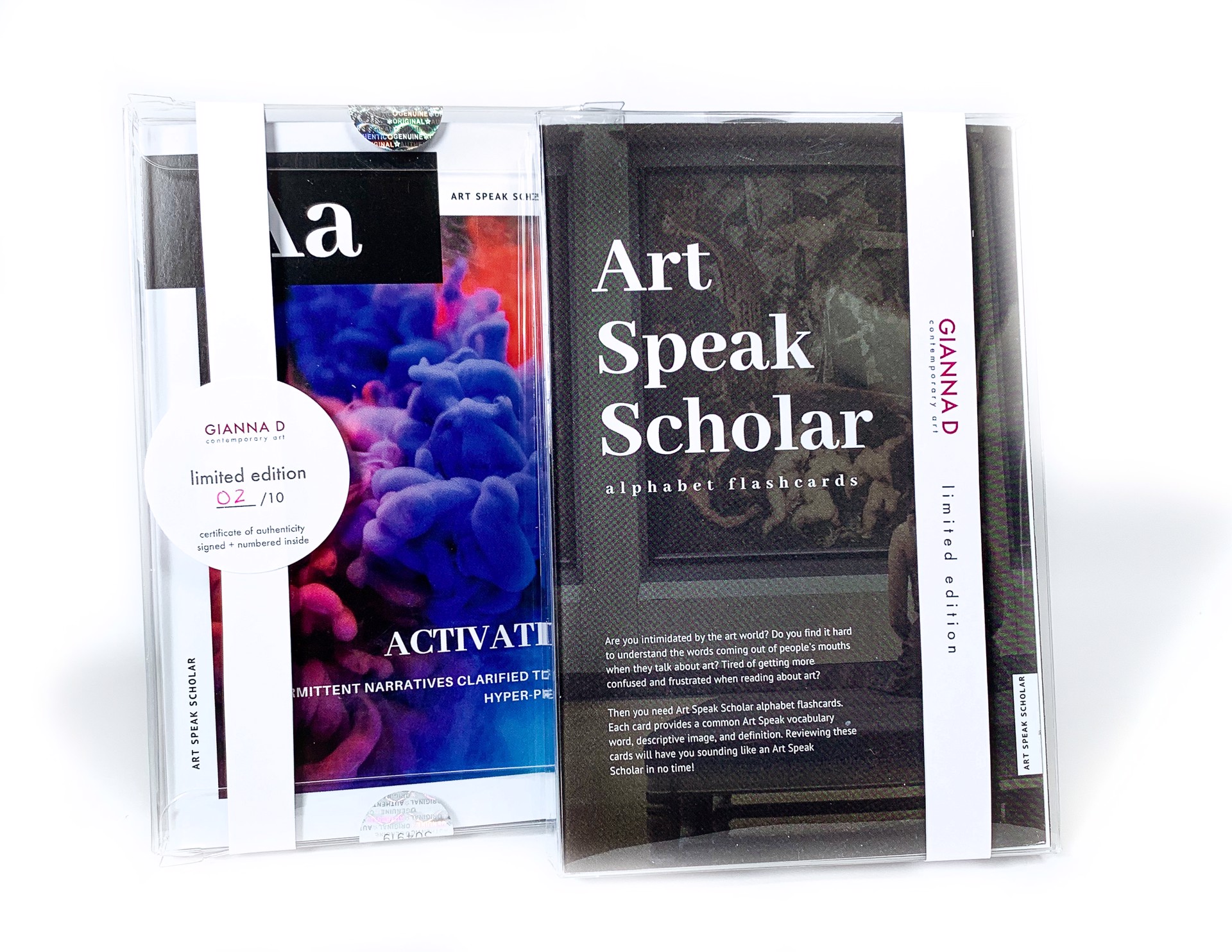 Art Speak Scholar Alphabet Flashcards by Gianna DiBartolomeo