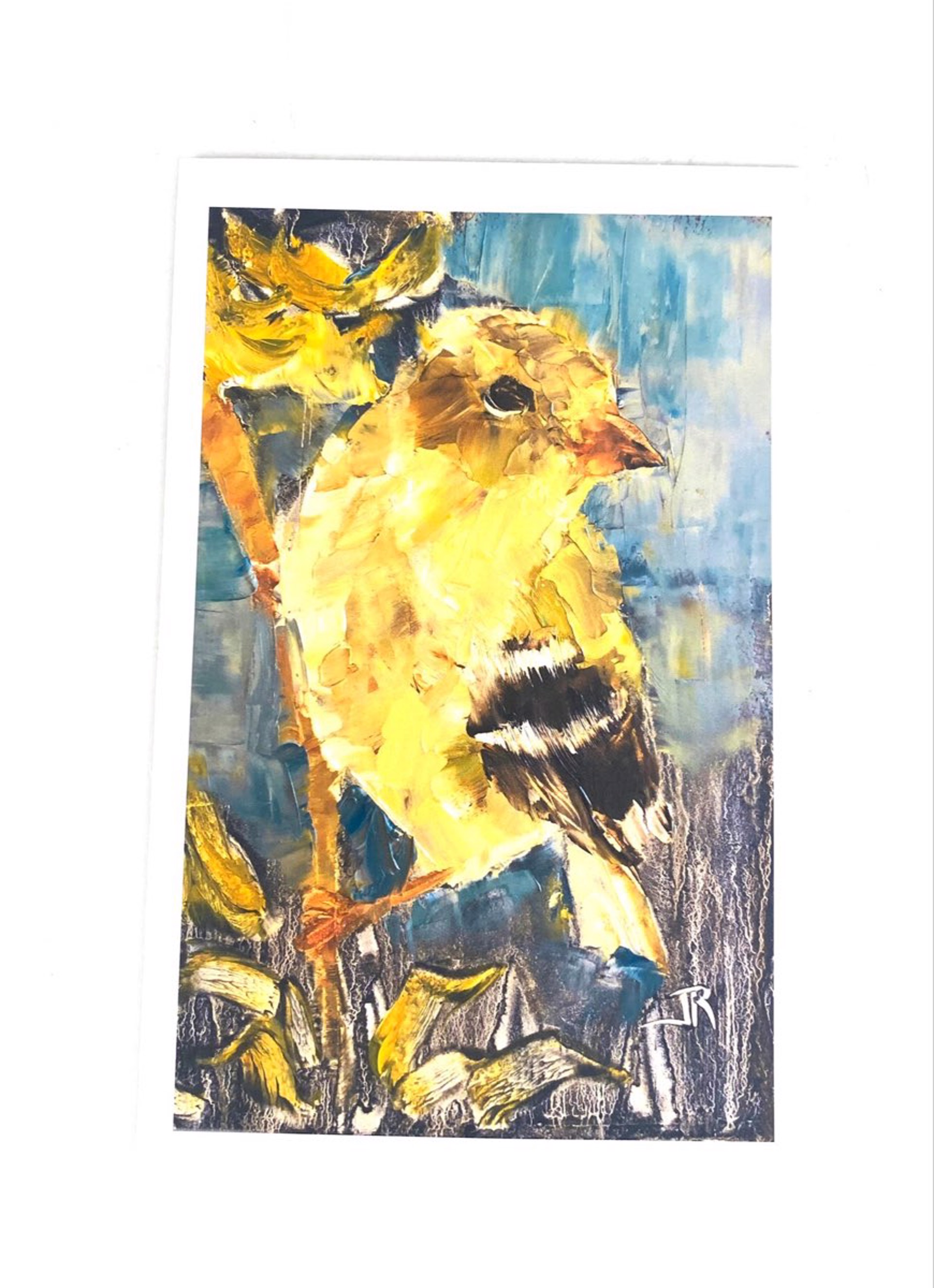 Goldie Note Card by June Rollins