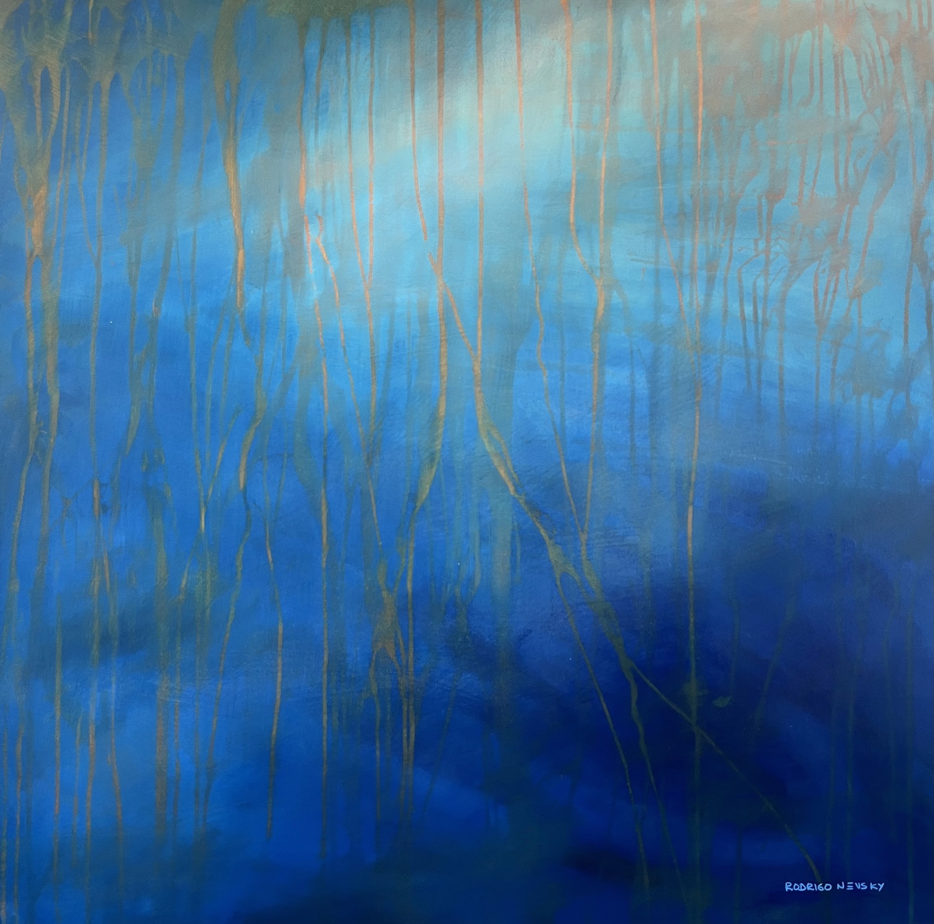 Bathing in Blue by Rodrigo Nevsky