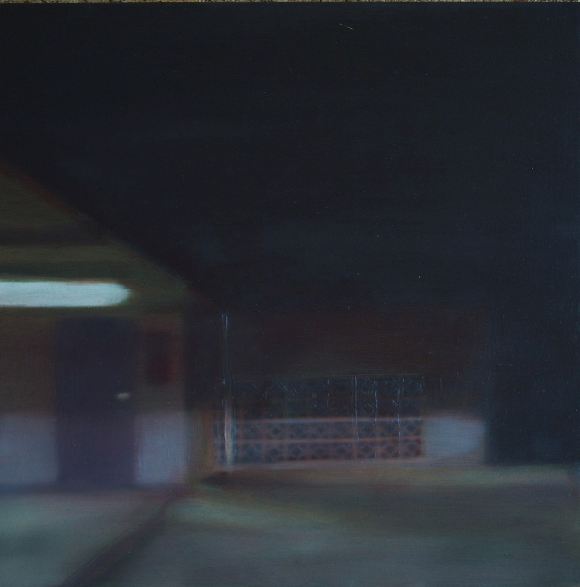 Nocturne (Downy Motel with Headlights and Breezeblocks) by Keith Crowley