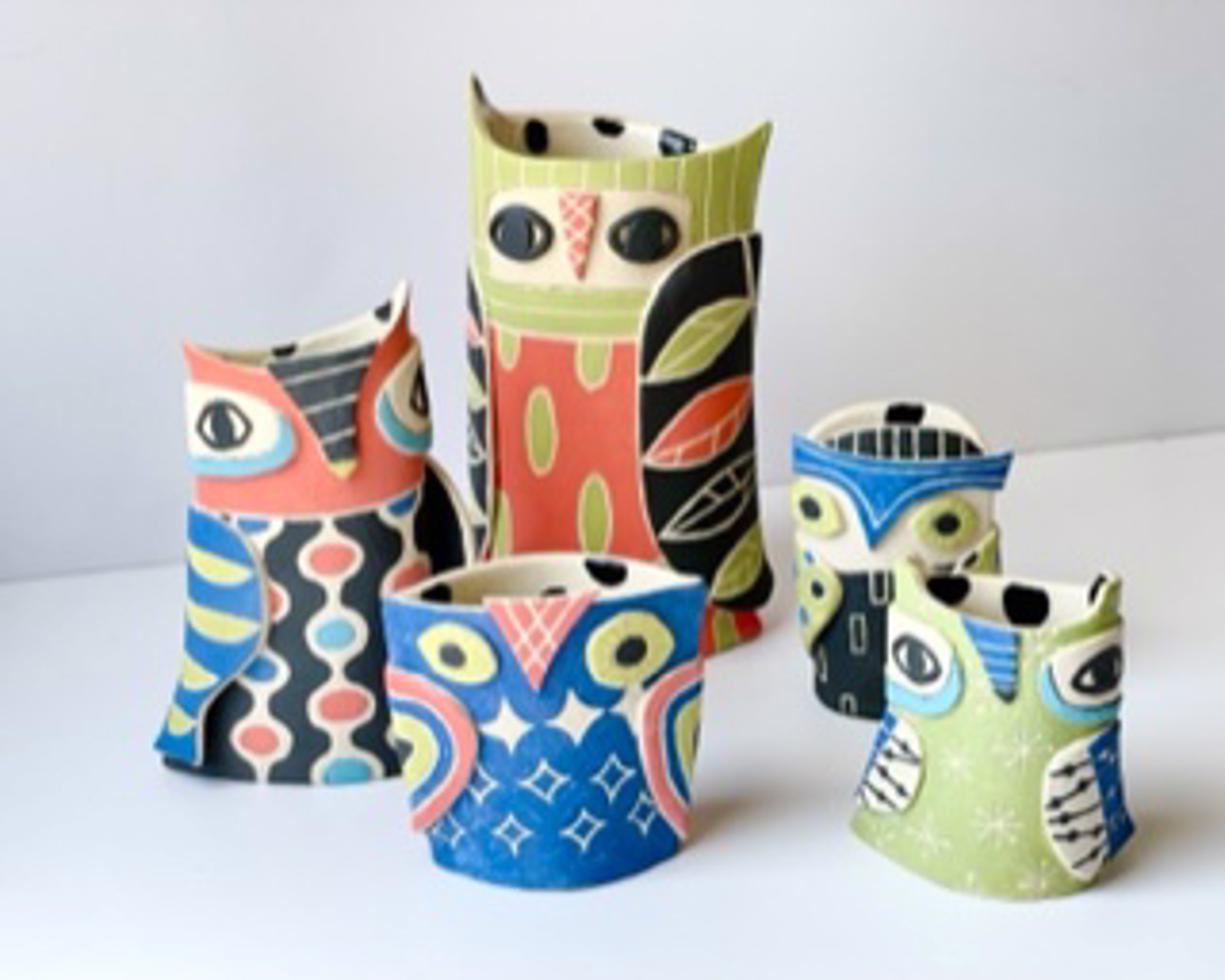 Medium Owl Vase by Tammy Smith