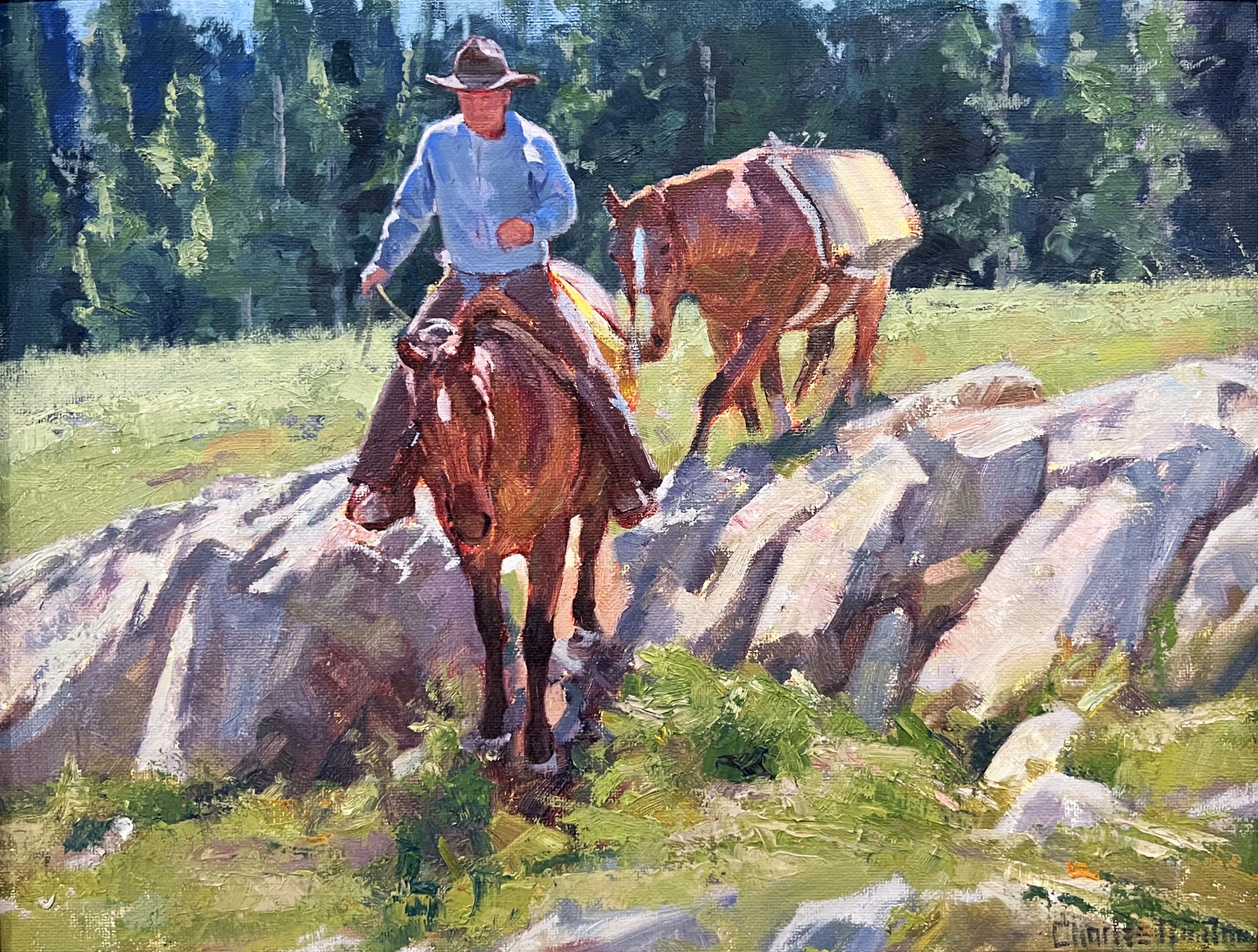 Packing Through the Pass by Charles Dayton