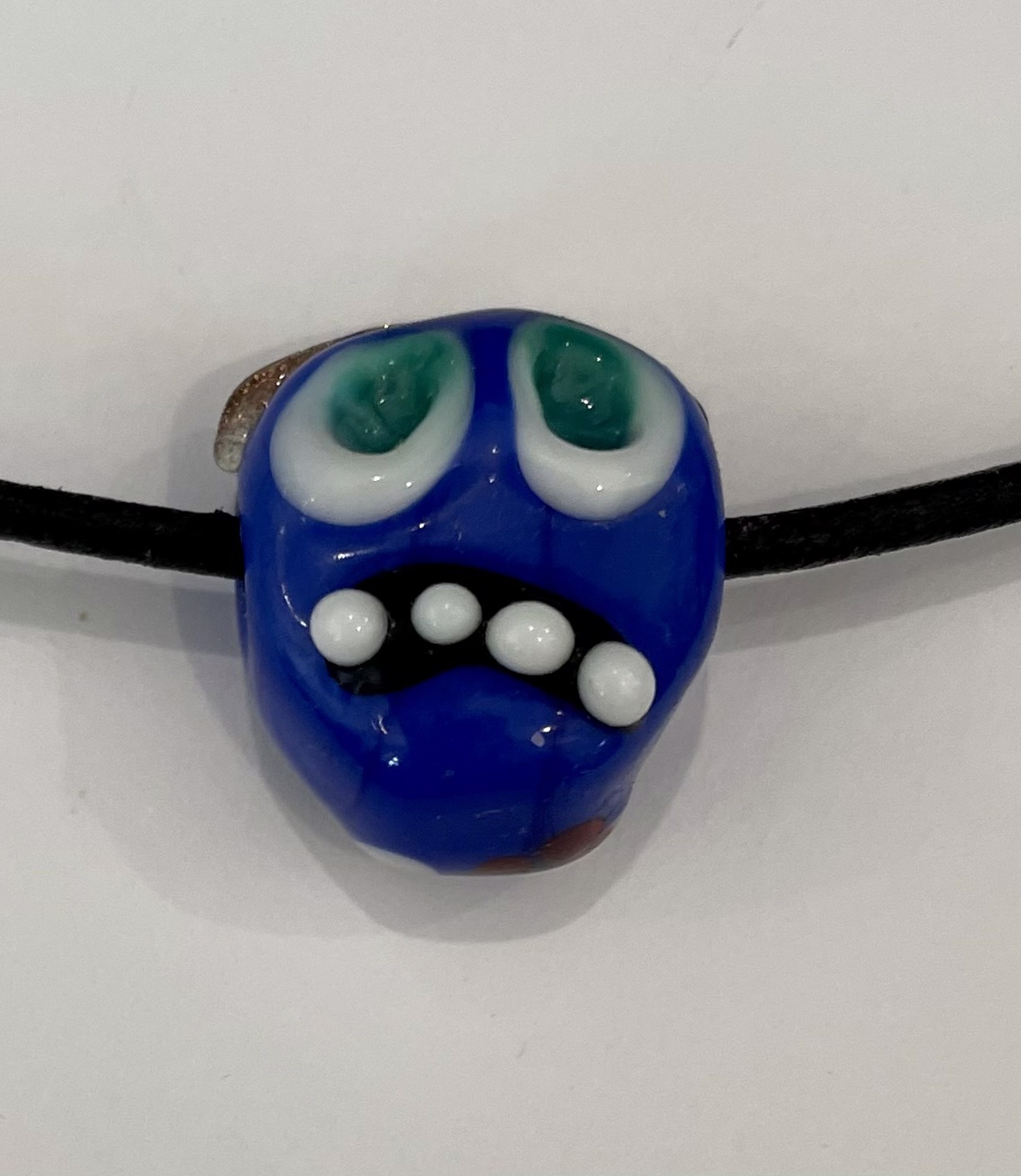 Blue Monster Necklace by Emelie Hebert
