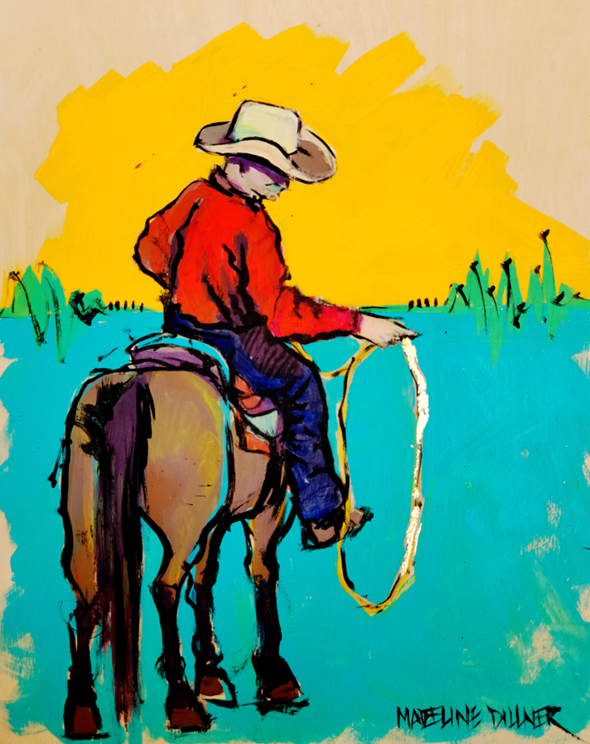 Cowboy II Print (16x20) by Madeline Dillner