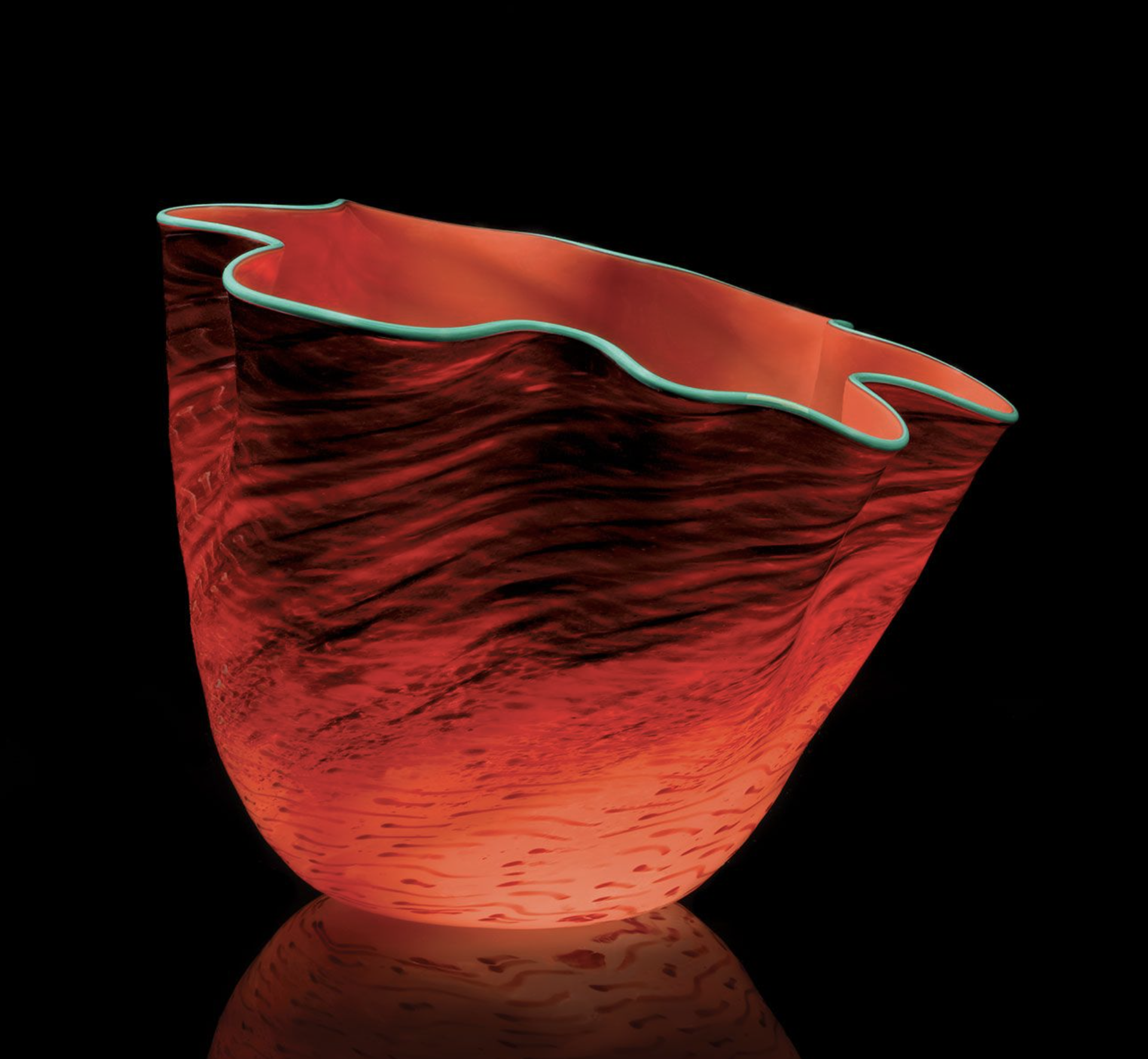 Tuscan Red Seaform by Dale Chihuly