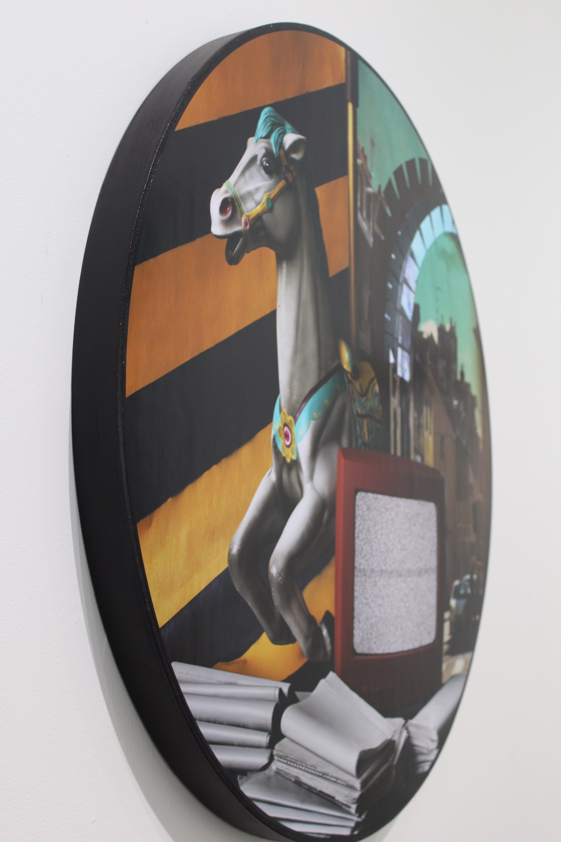 Carousel Horse with TV by Matt Morris