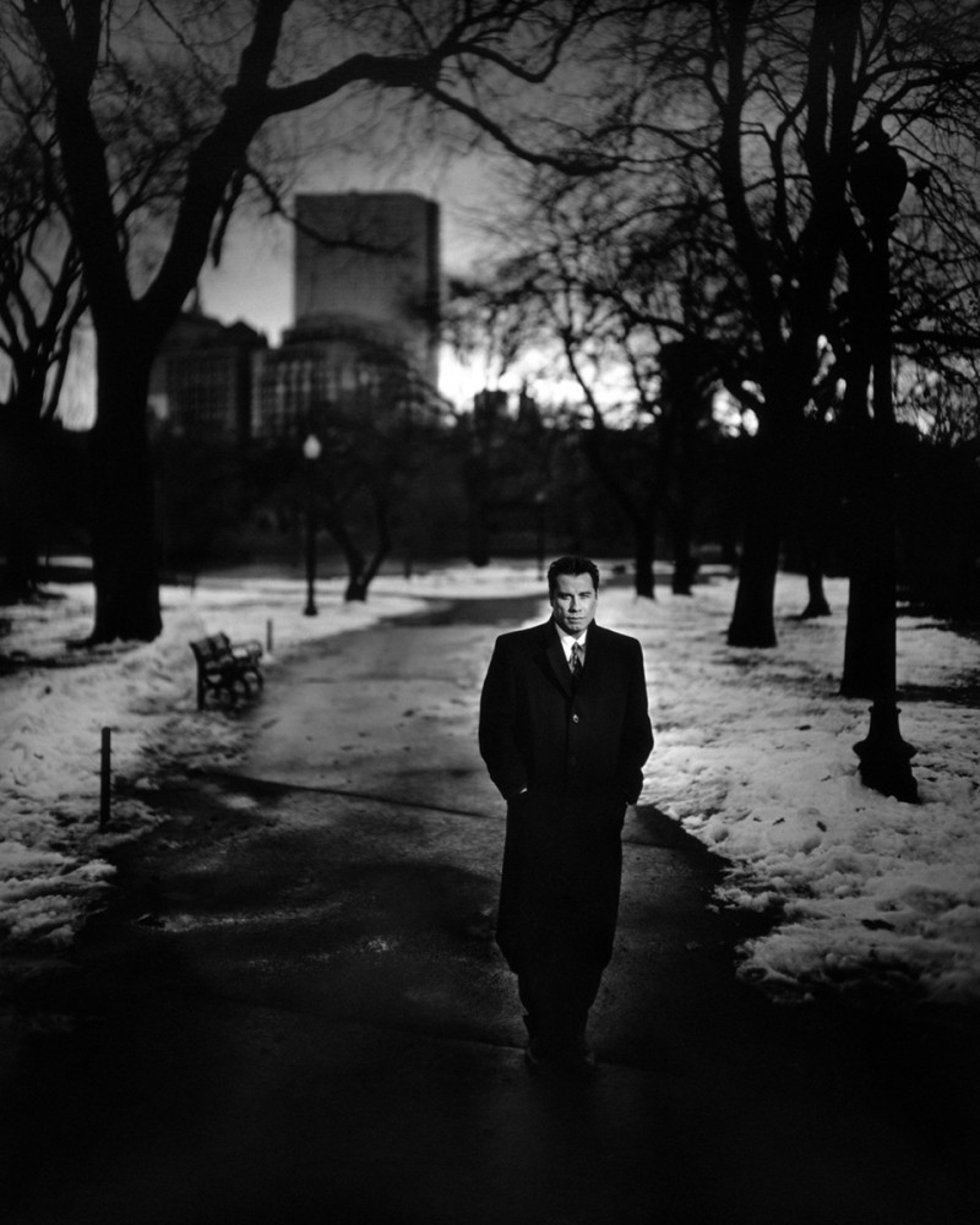 97100 John Travolta BW by Timothy White