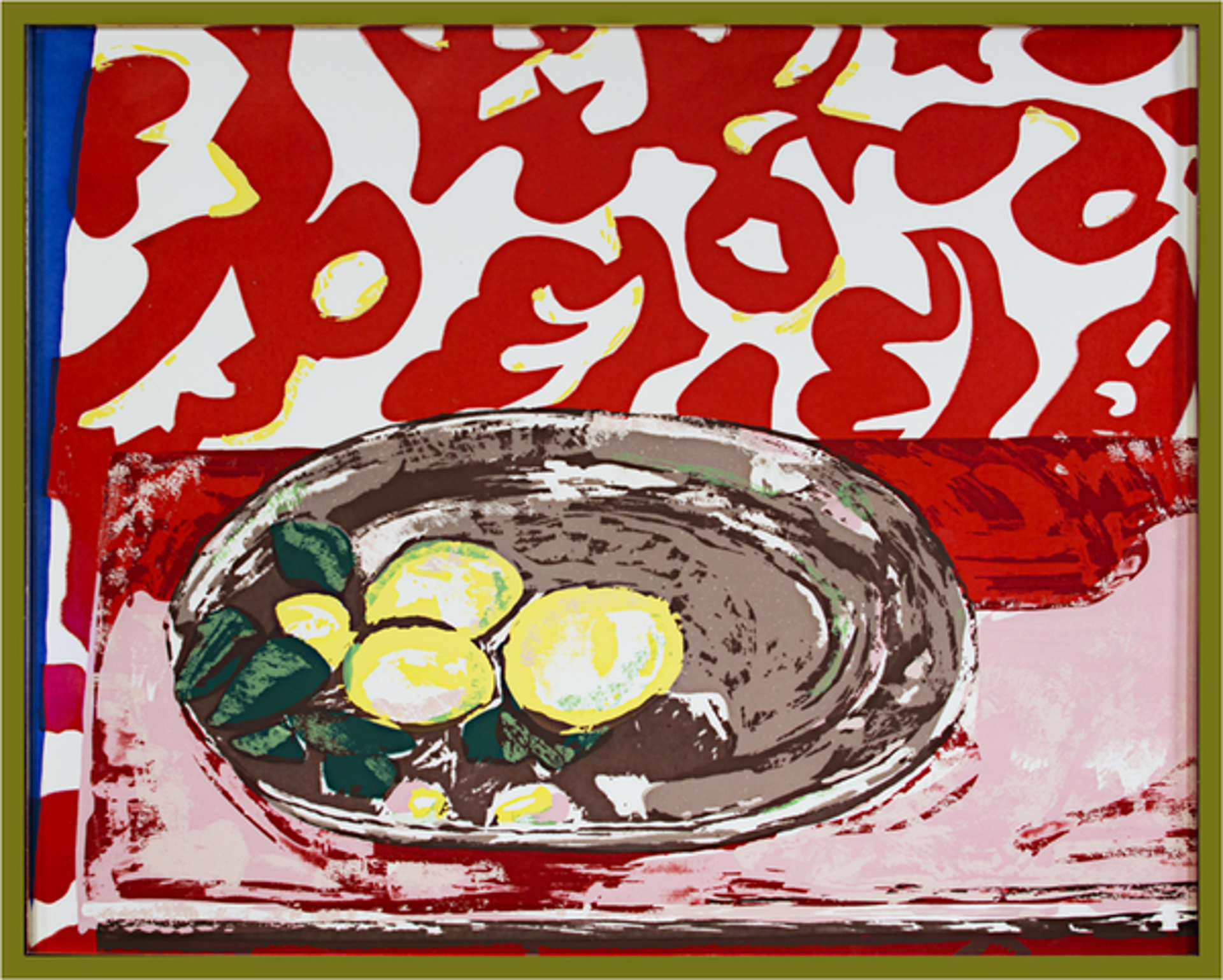Lemons On A Pewter Plate by Henri Matisse (after)