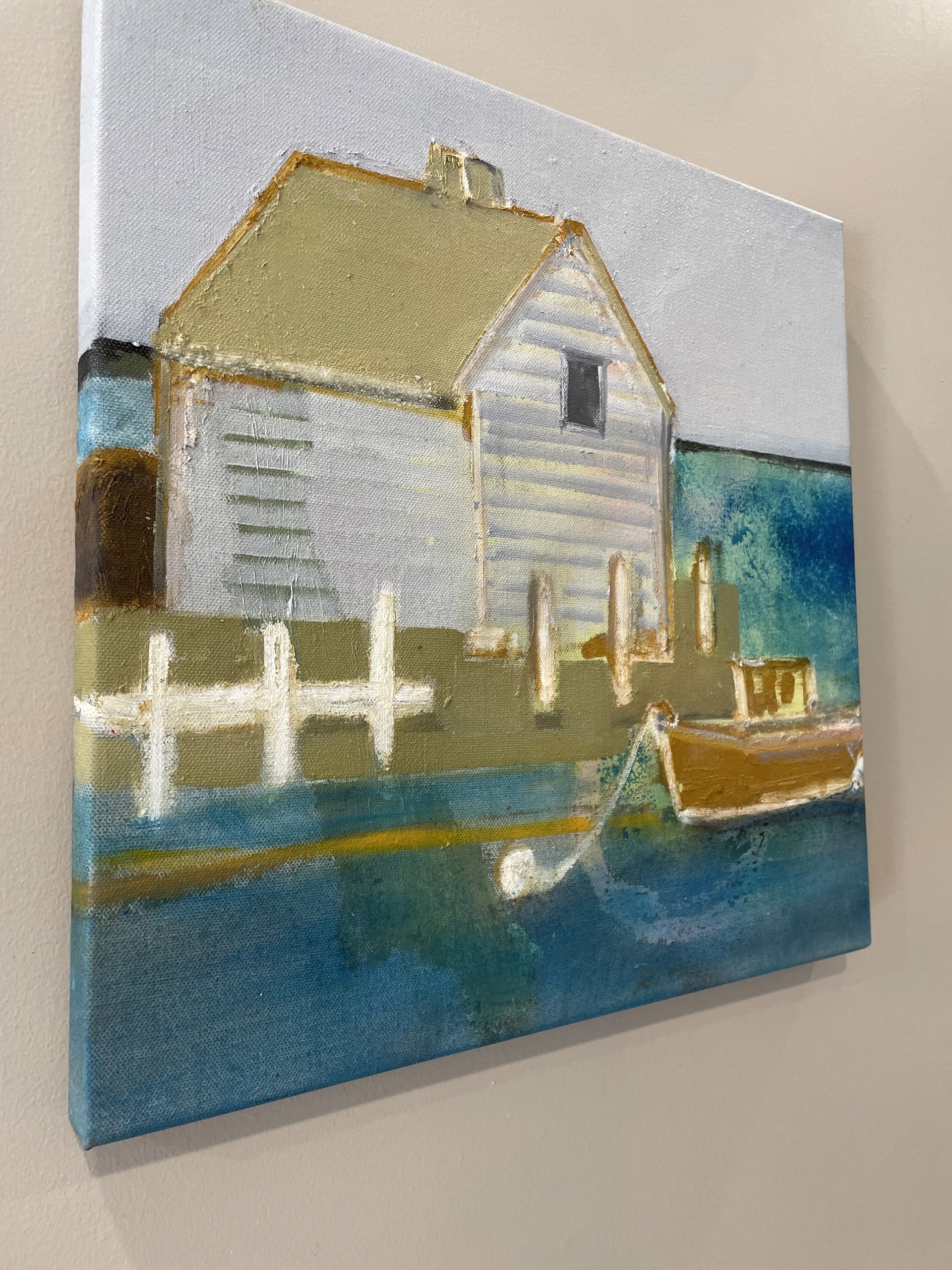 LITTLE BOAT AND LITTLE HOUSE by CHRISTINA THWAITES (Landscape)