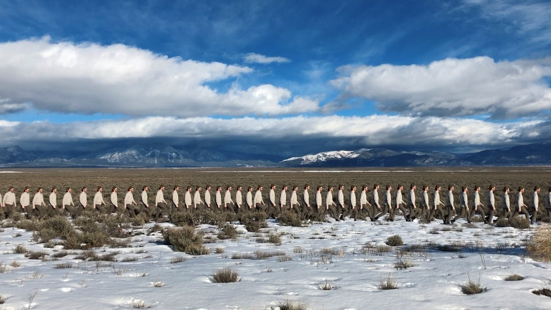 Walking Line In New Mexico by Andrew Herzog