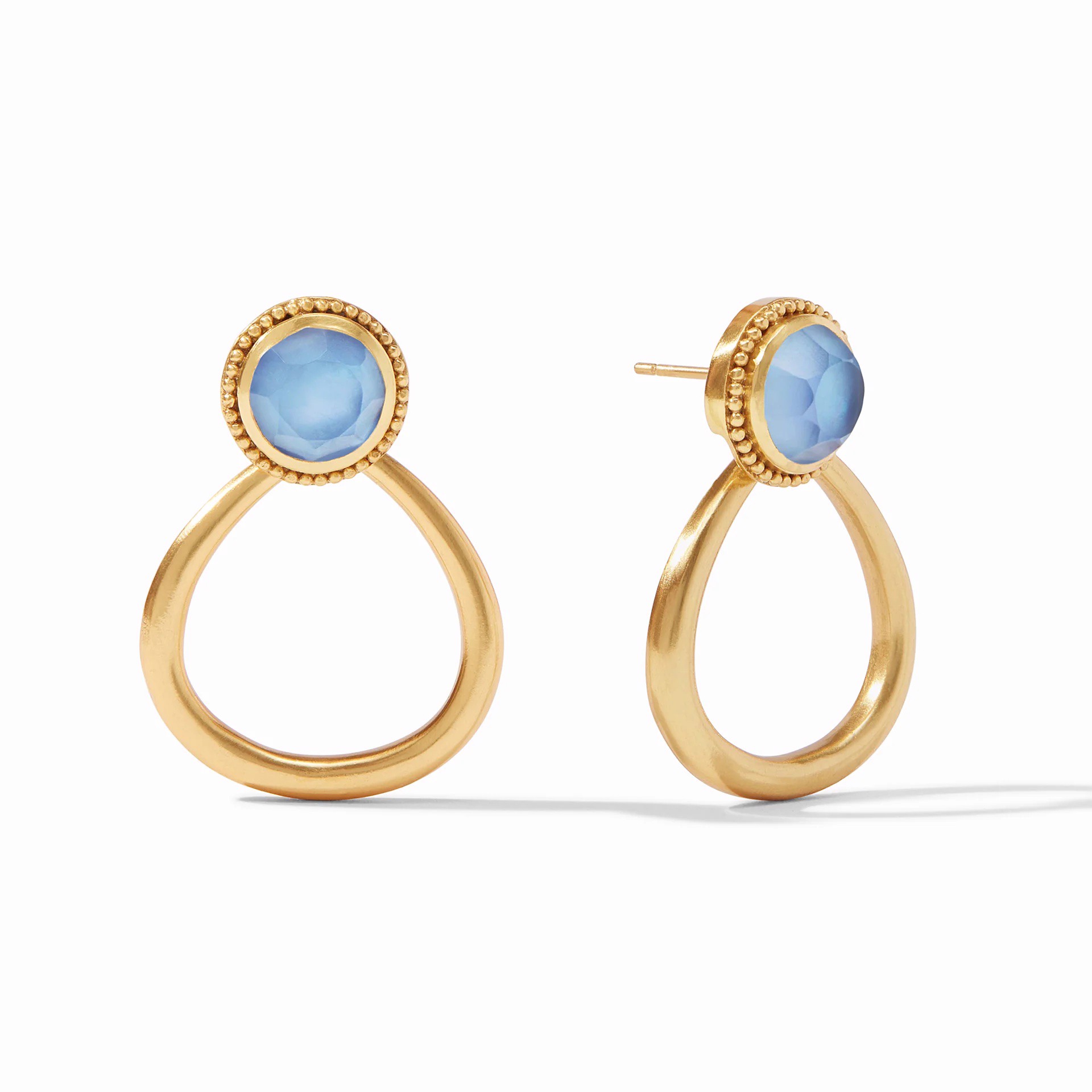 Flora Statement Earring - Bahamian Blue by Julie Vos